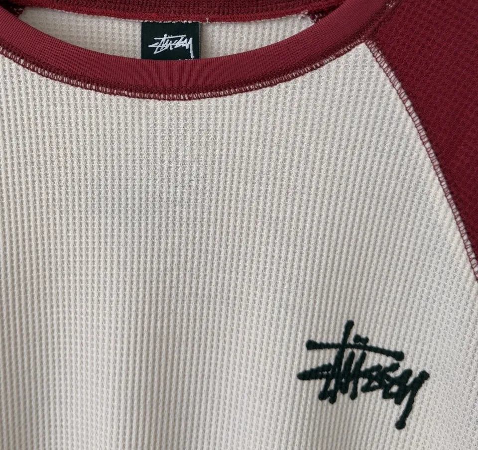 Stussy Waffle-Knit Raglan Long-Sleeve T-Shirt D18020285 — view 6