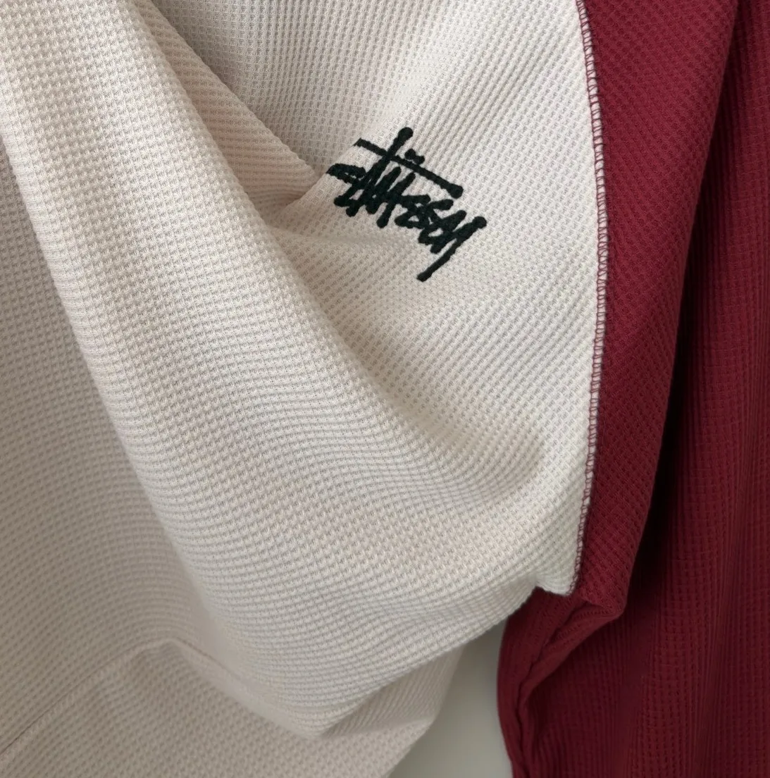 Stussy Waffle-Knit Raglan Long-Sleeve T-Shirt D18020285 — view 7