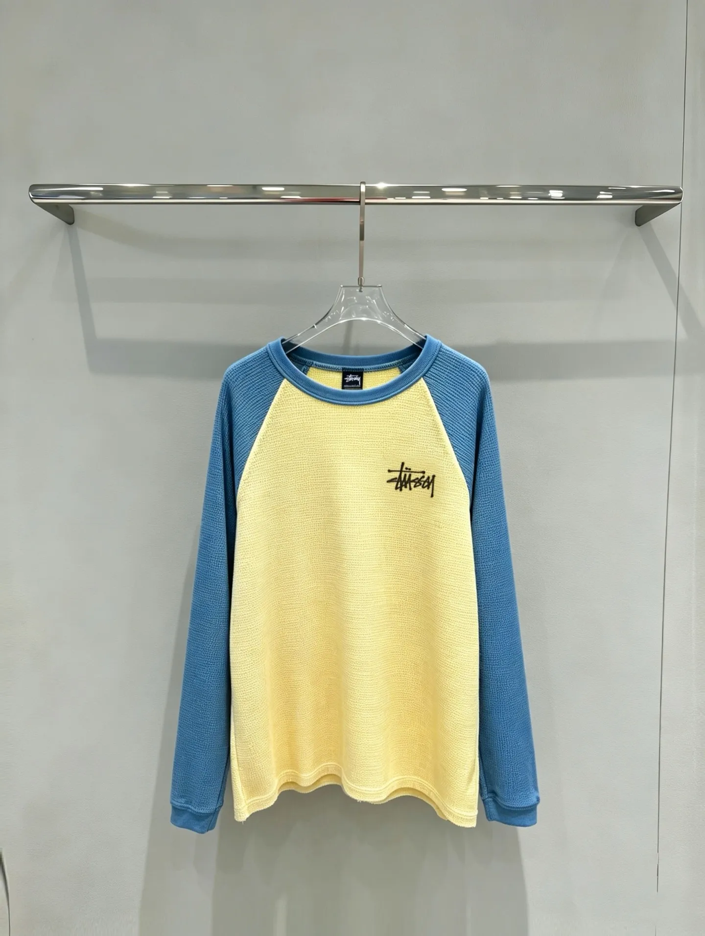 Stüssy Waffle-Knit Raglan Long-Sleeve T-Shirt D18020284