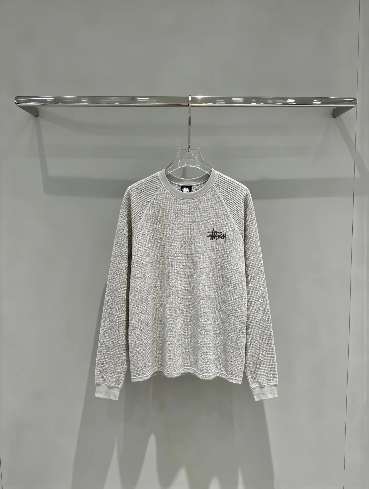 Logo-Embroidered Raglan Waffle-Knit T-Shirt D19520282