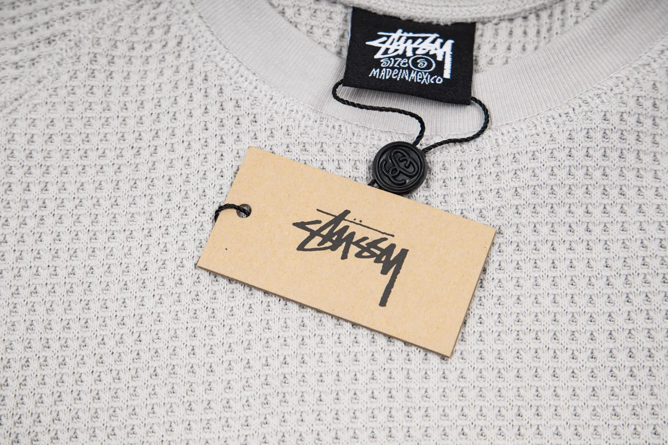 Logo-Embroidered Raglan Waffle-Knit T-Shirt D19520282 — view 6