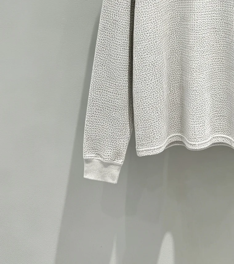 Logo-Embroidered Raglan Waffle-Knit T-Shirt D19520282 — view 8