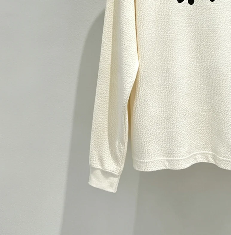 Logo-Embroidered Raglan Waffle-Knit Sweatshirt D19520280 — view 6