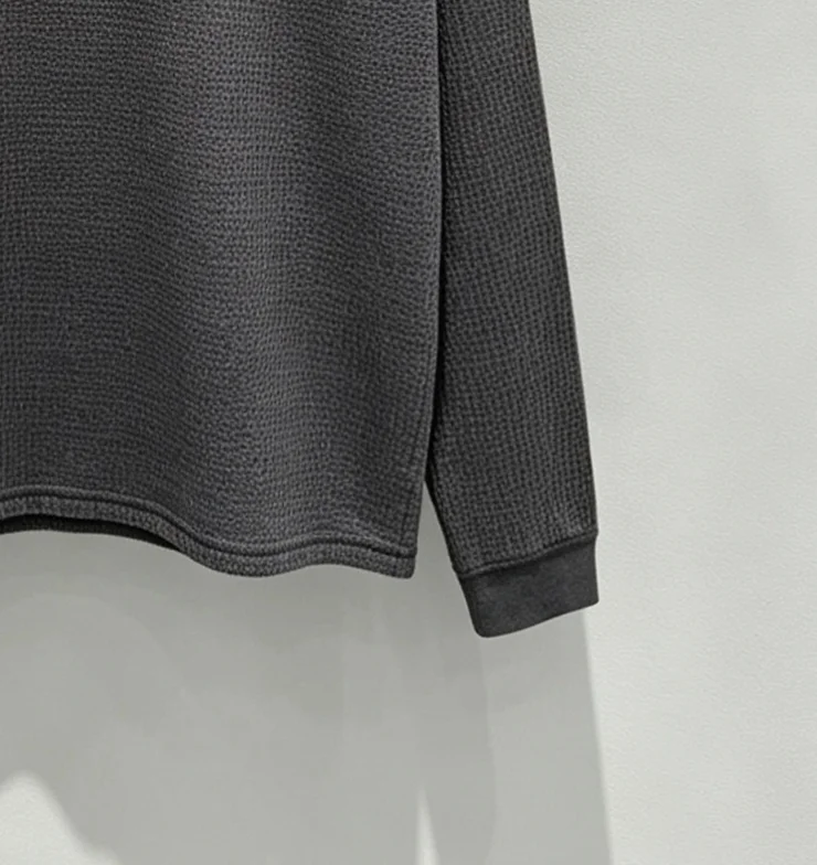 Logo-Embroidered Raglan Waffle-Knit Sweatshirt D19520281 — view 6