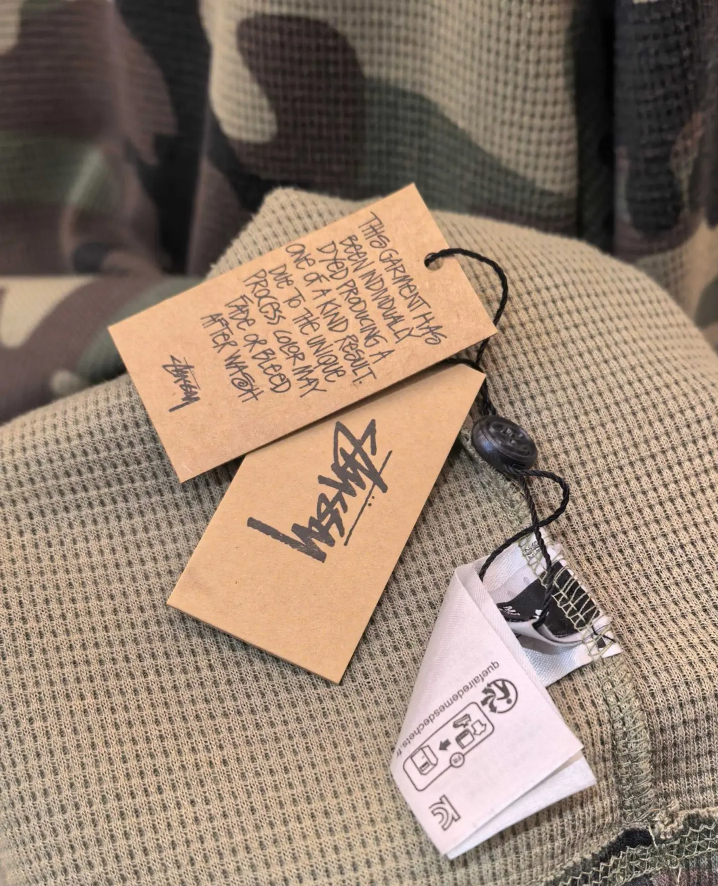 Camo Waffle-Knit Crew-Neck Sweatshirt D20520287 — view 9