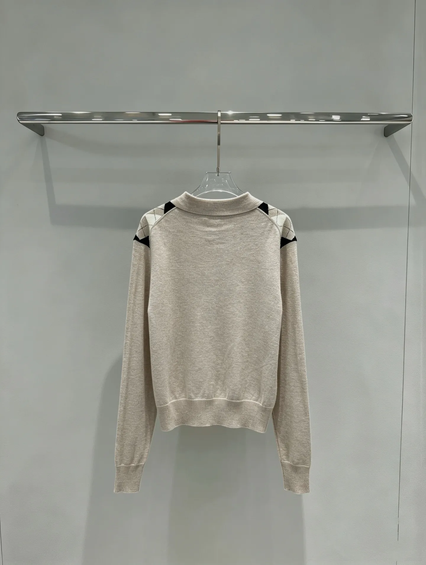 Argyle Wool-Blend Half-Zip Sweater D27520292 — view 2