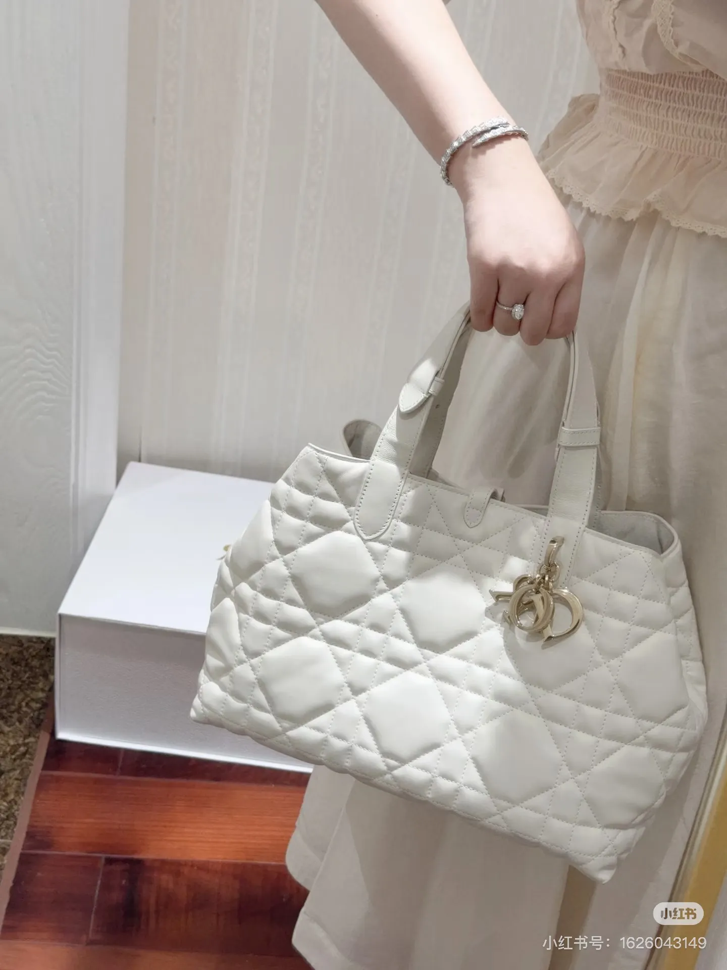 Lady Dior Quilted Leather Top-Handle Bag D79018556 — view 4