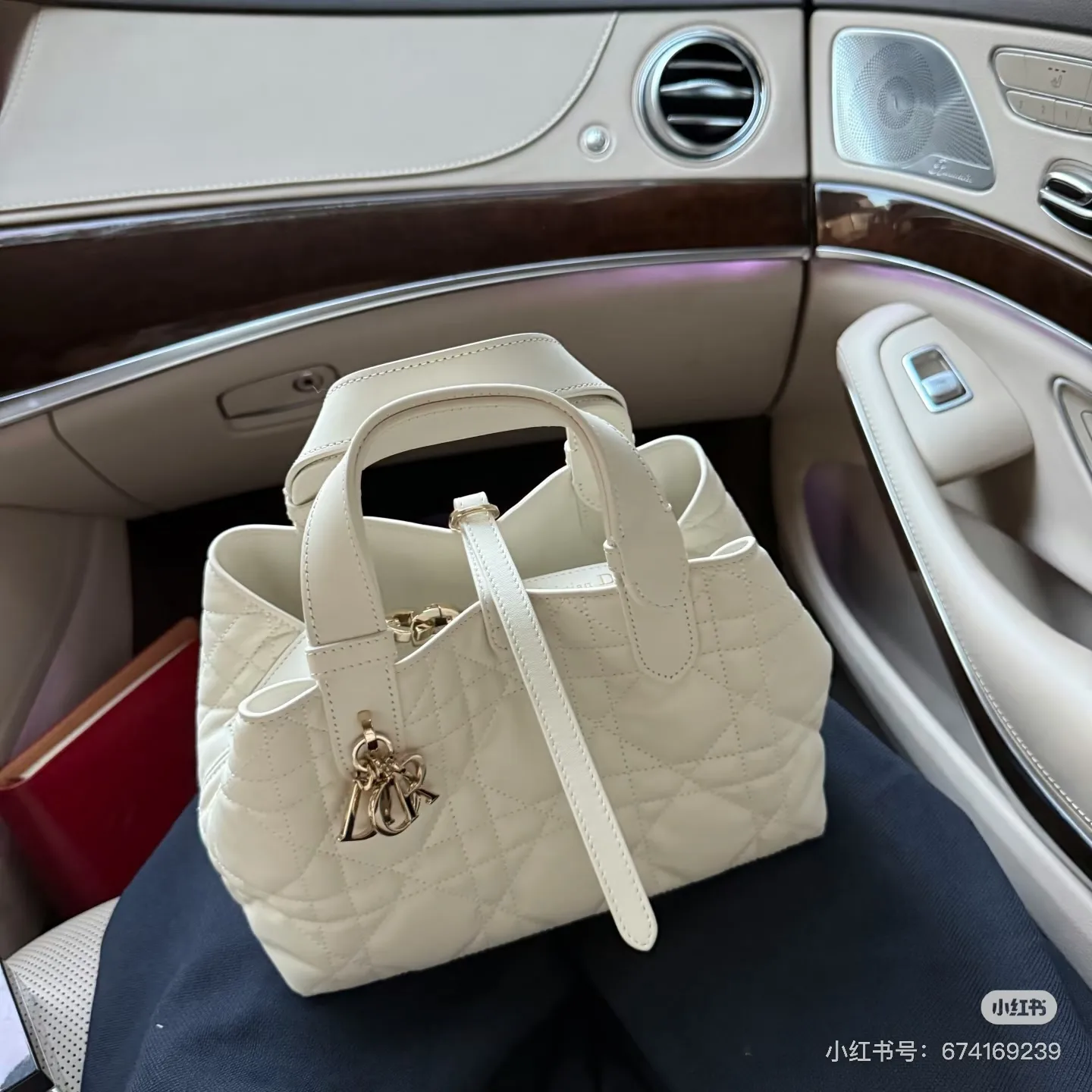 Lady Dior Quilted Leather Top-Handle Bag D79018556 — view 5