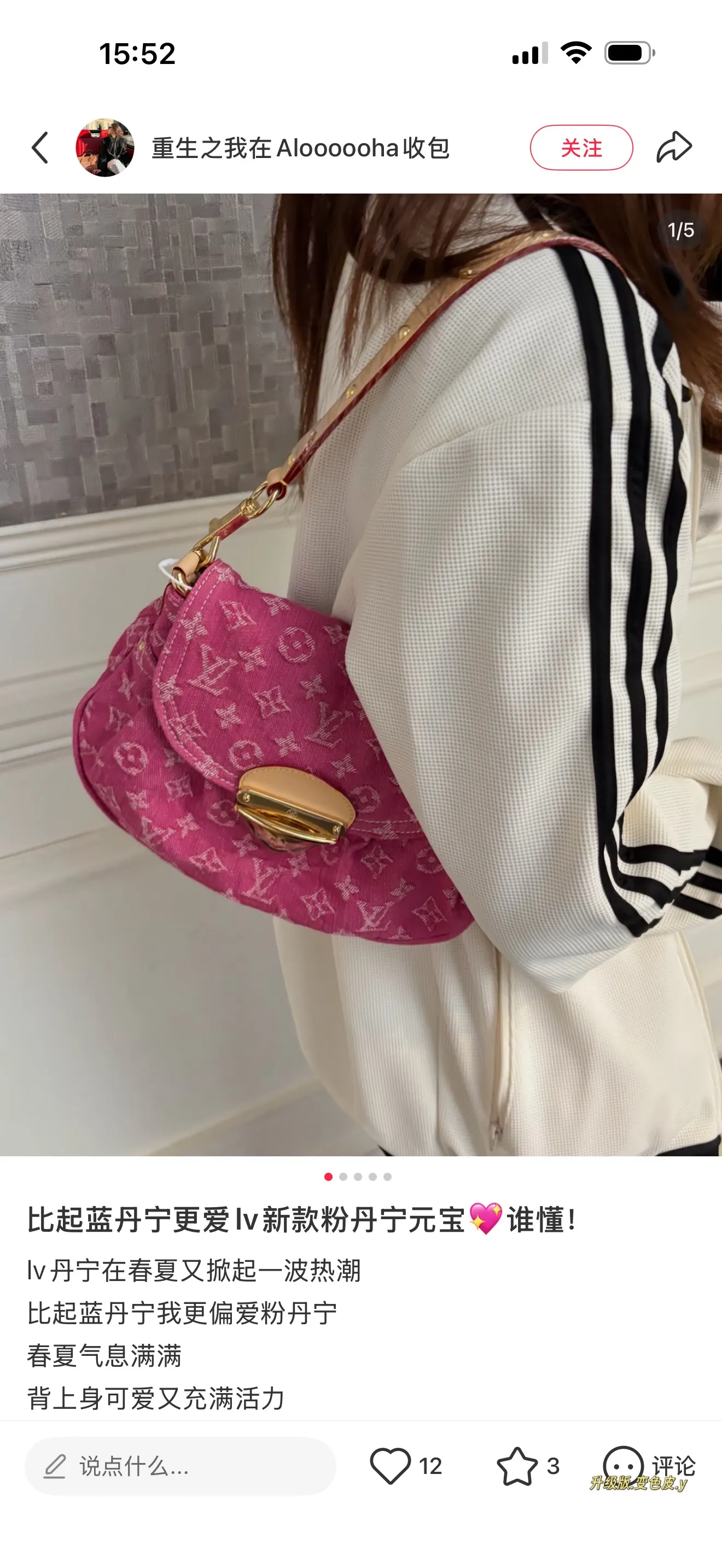 Louis Vuitton Sunset Denim Shoulder Bag D38018268 — view 5