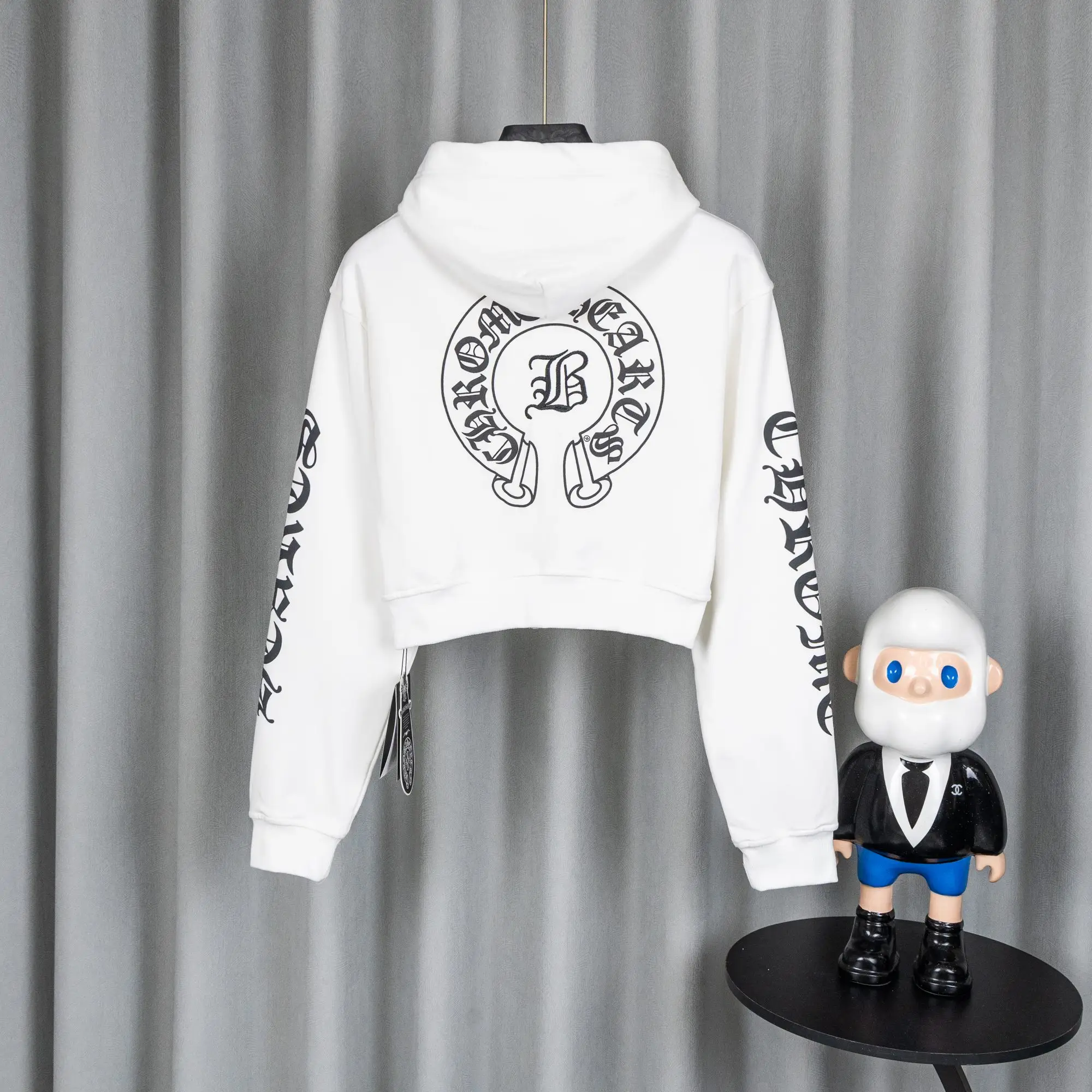 Embroidered Logo Zip-Up Hoodie D22521061 — view 2