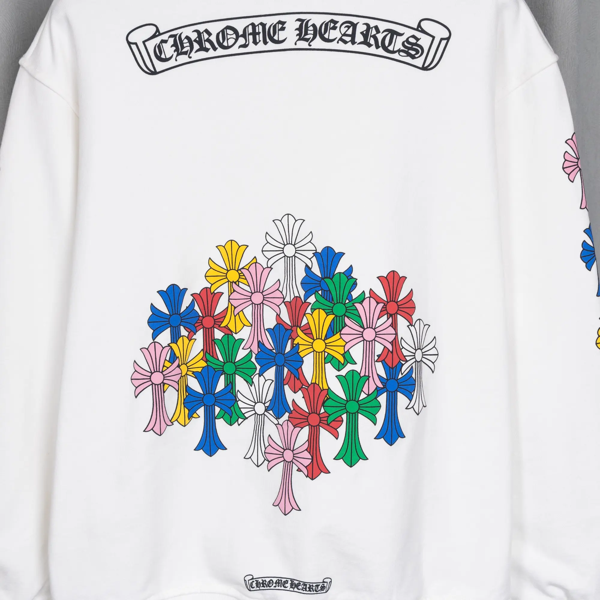 Multicolor Cross Embroidered Zip-Up Hoodie D22521064 — view 9