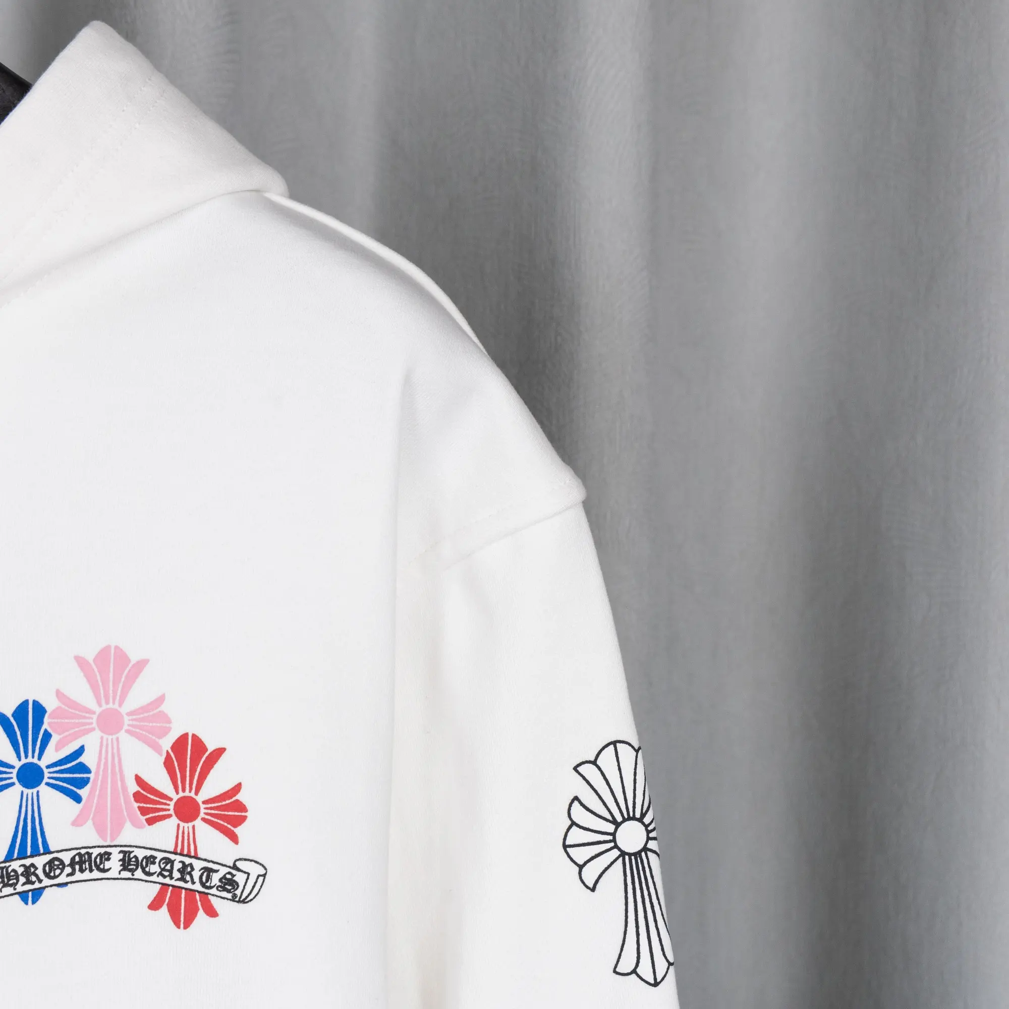Multicolor Cross Embroidered Zip-Up Hoodie D22521064 — view 12