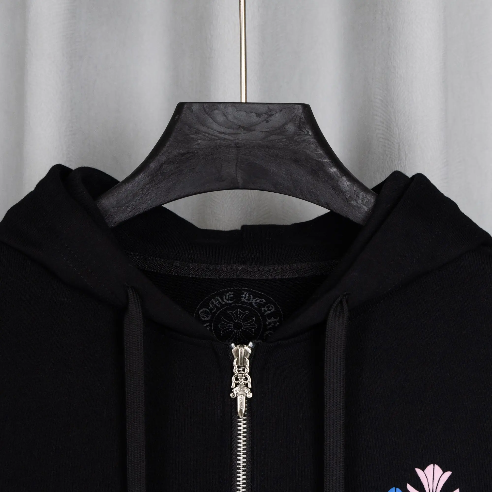 Chrome Hearts Embroidered Zip-Up Hoodie D22521063 — view 8