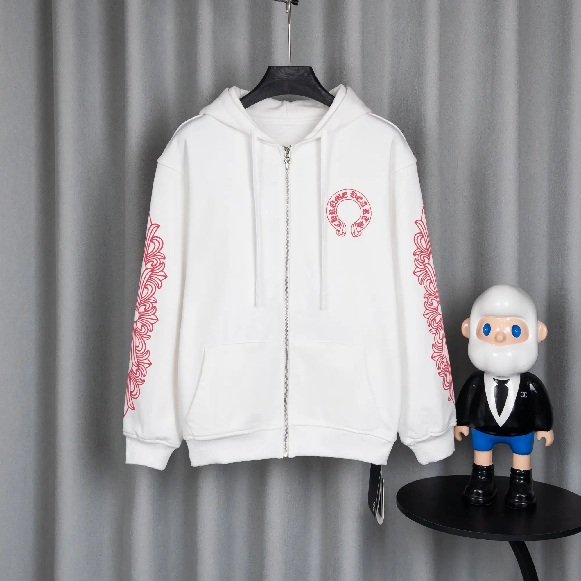 Logo Embroidery Zip-Up Hoodie D22521066