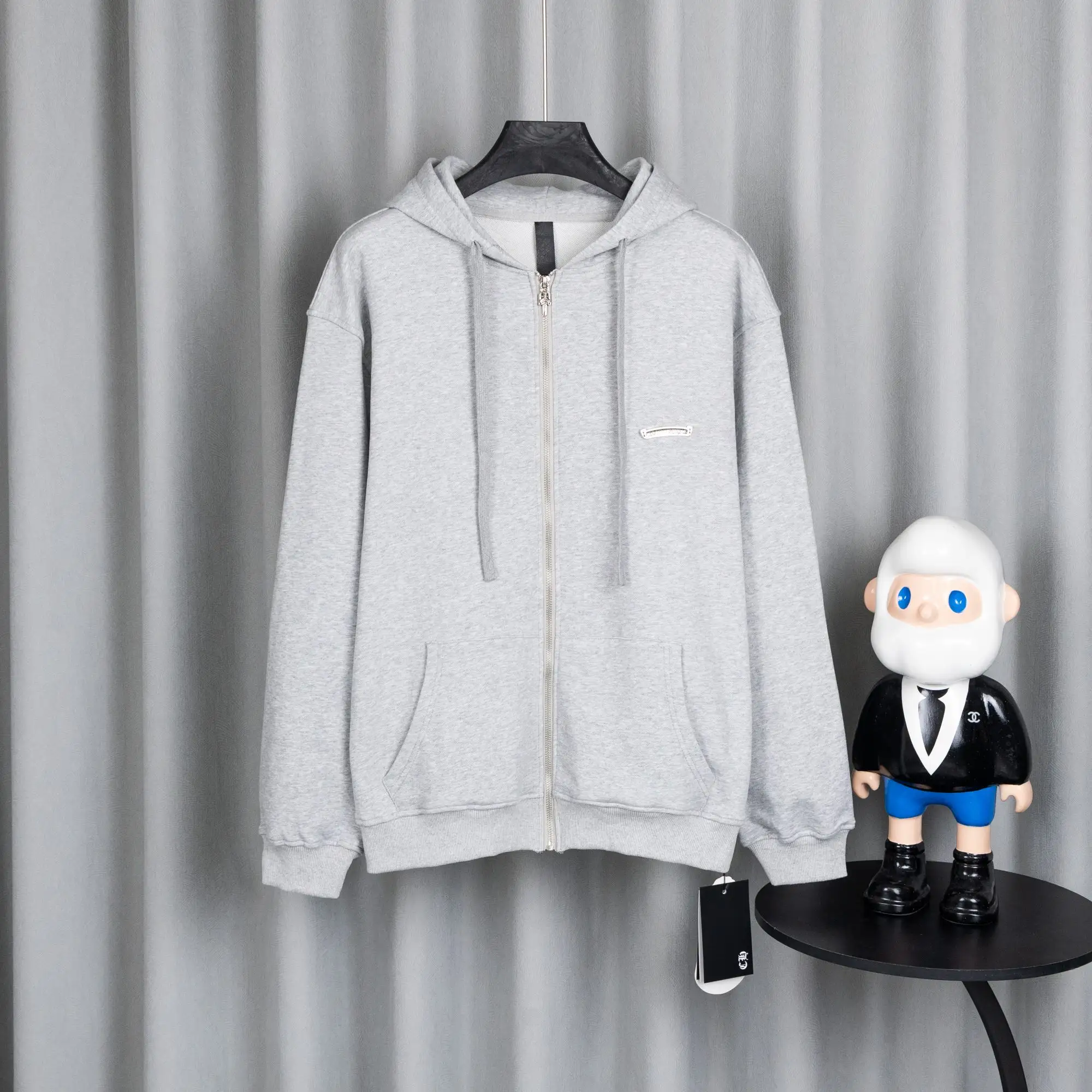Chrome Hearts Logo-Appliqué Zip-Up Hoodie D23521068