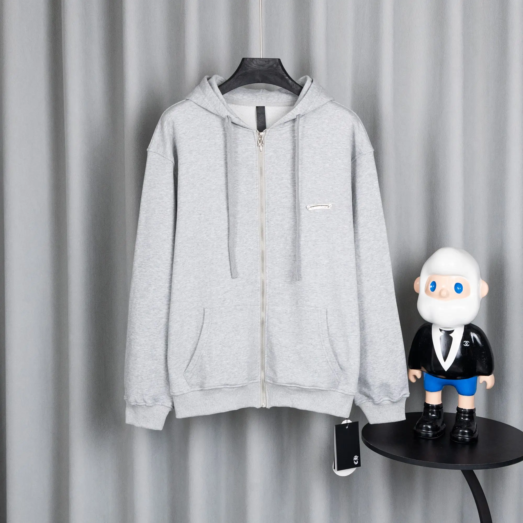 Chrome Hearts Logo-Appliqué Zip-Up Hoodie D23521068