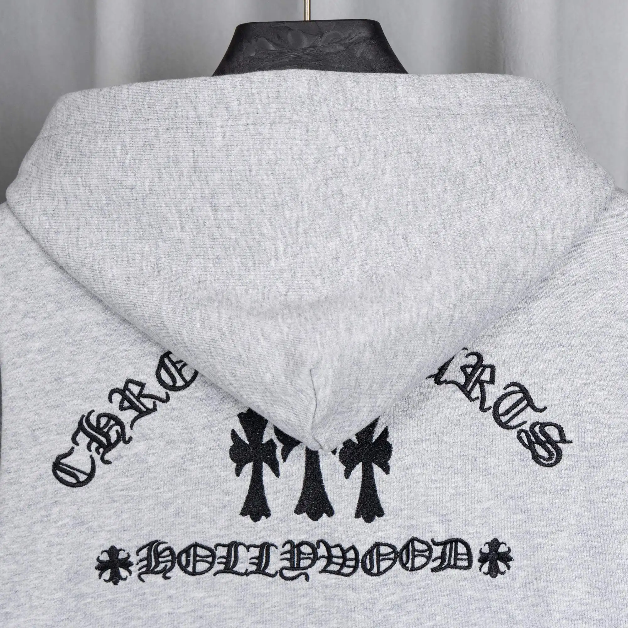 Chrome Hearts Logo-Appliqué Zip-Up Hoodie D23521068 — view 5