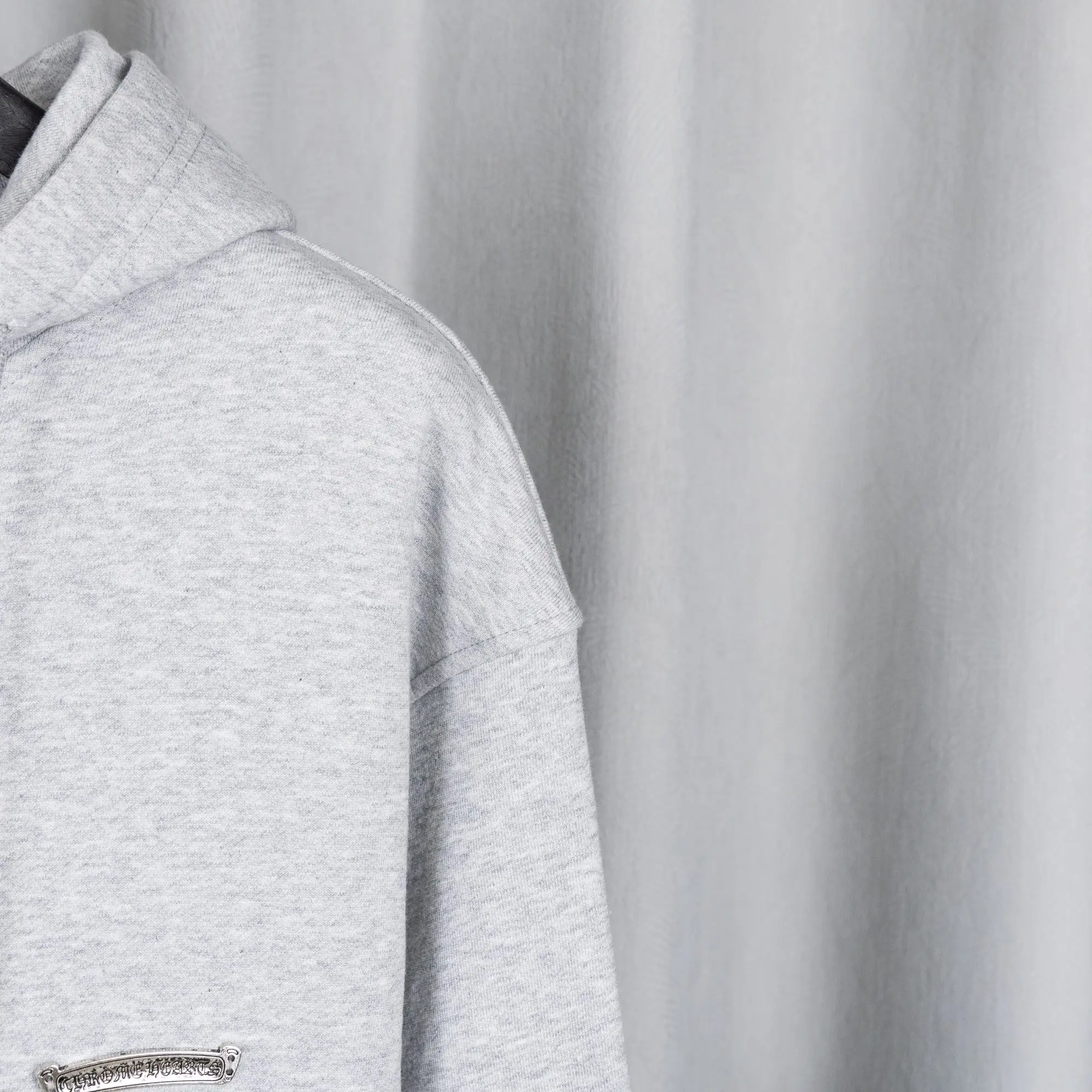 Chrome Hearts Logo-Appliqué Zip-Up Hoodie D23521068 — view 6