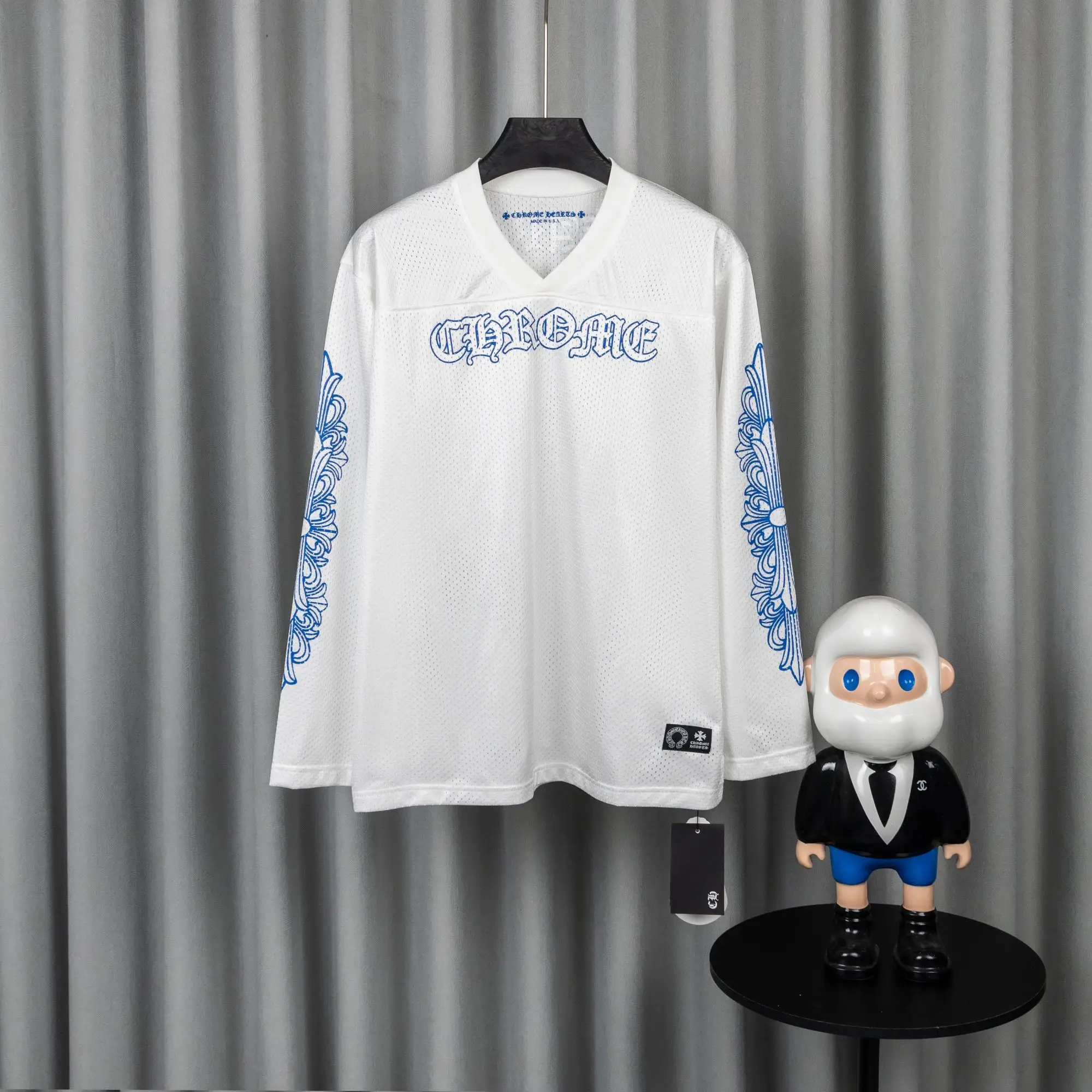 Logo-Print Mesh Hockey Jersey D16021053