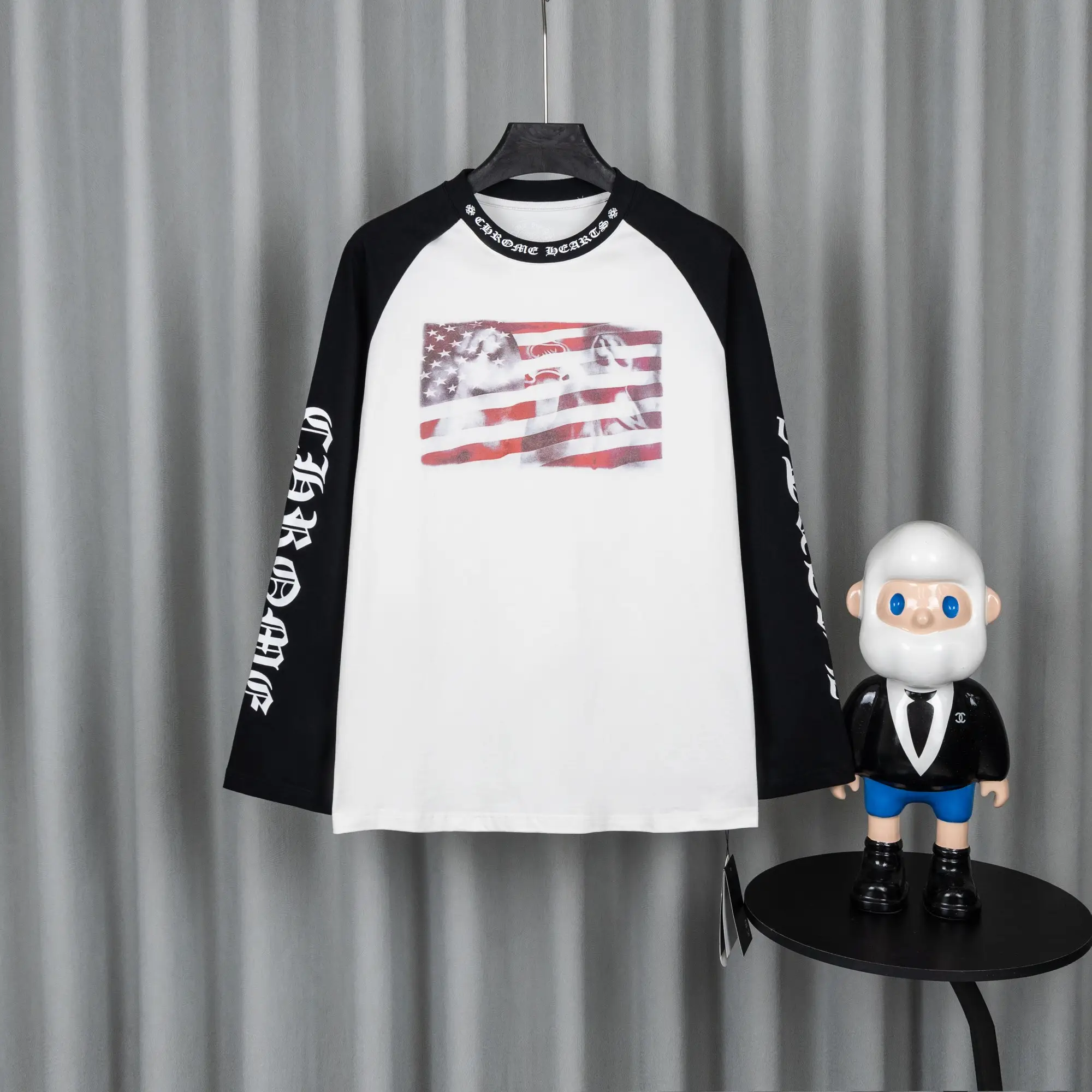 Logo-Print Cotton Jersey Long-Sleeve T-Shirt D16021032