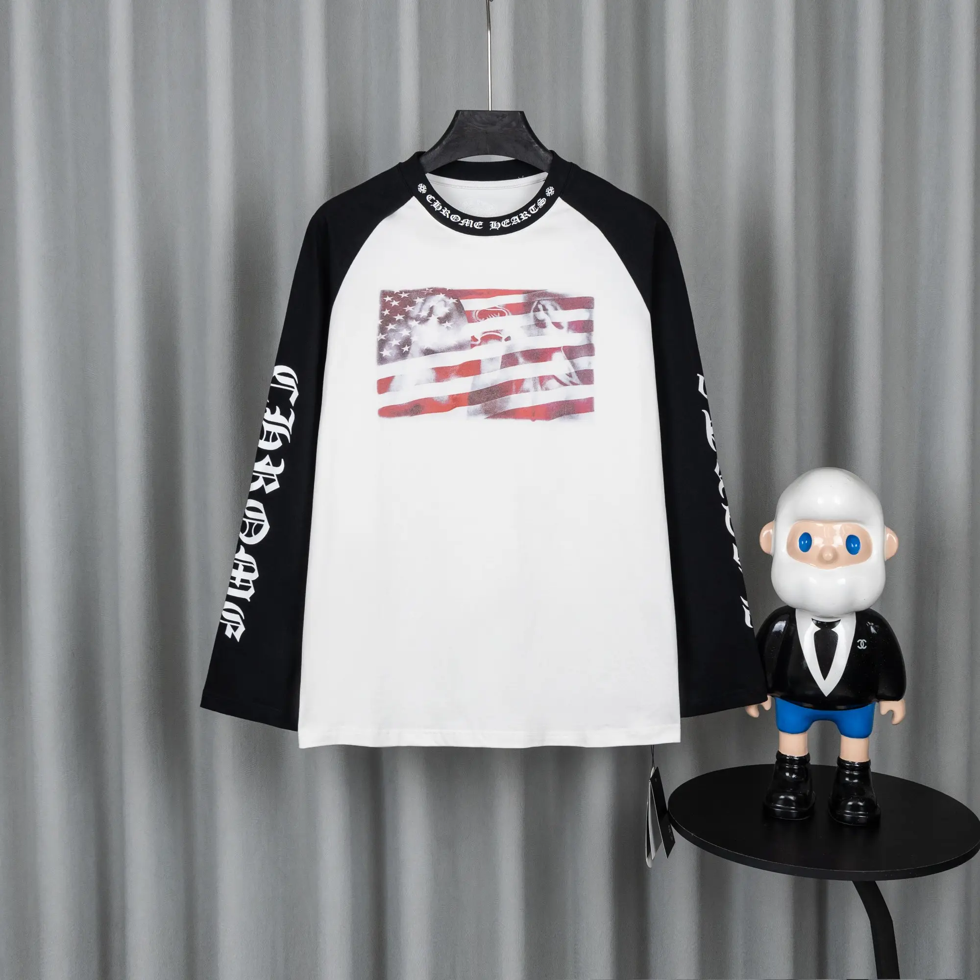 Logo-Print Cotton Jersey Long-Sleeve T-Shirt D16021032