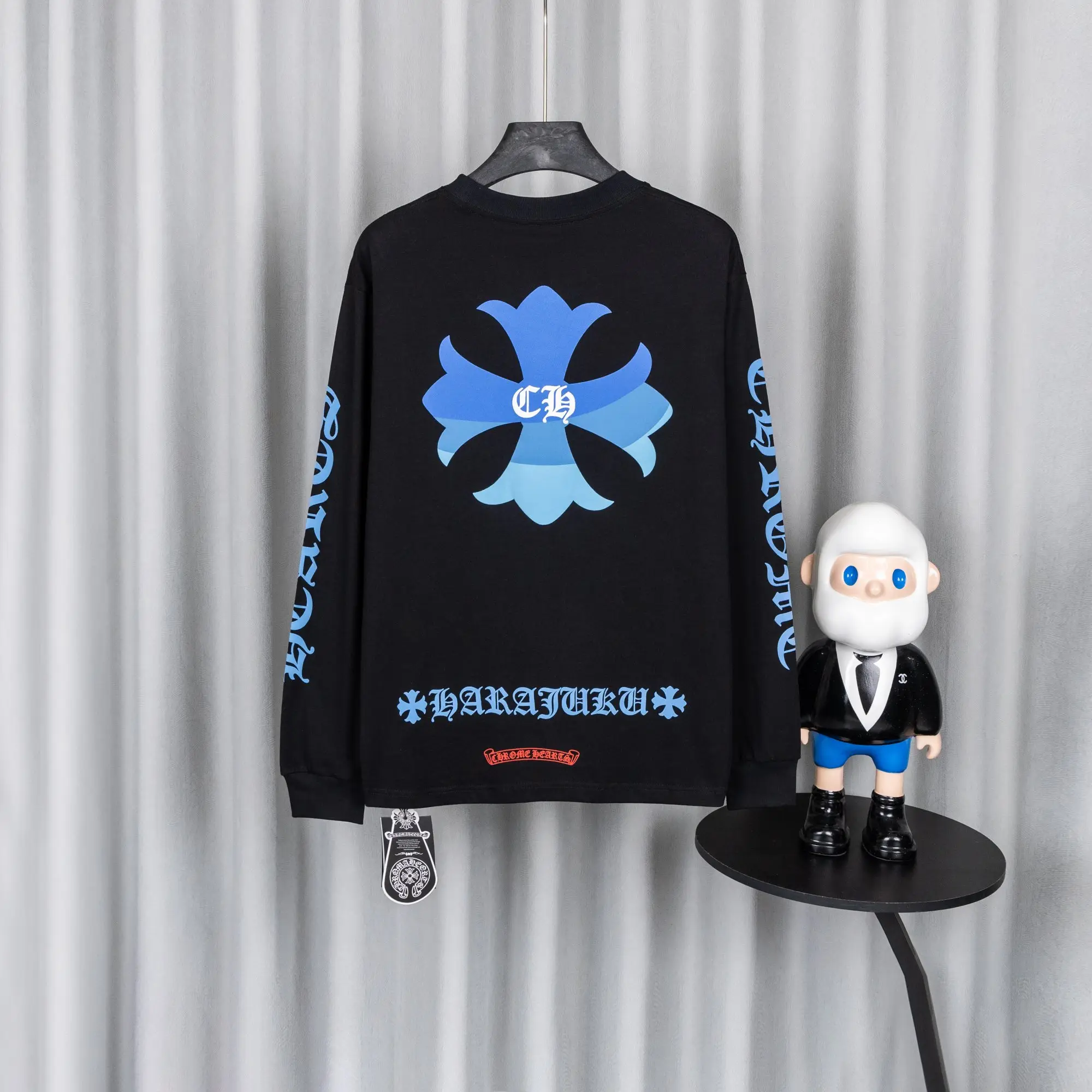 Logo-Print Cotton Jersey Long-Sleeve T-Shirt D16021044 — view 2