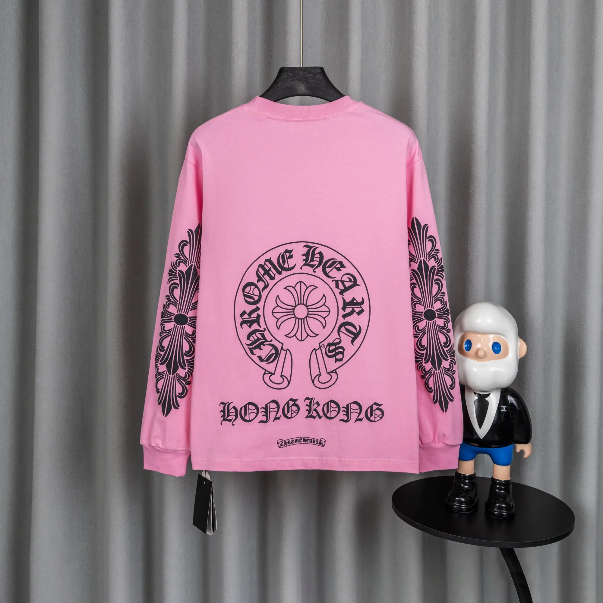 Logo-Print Cotton Long-Sleeve T-Shirt D16021037 — view 2
