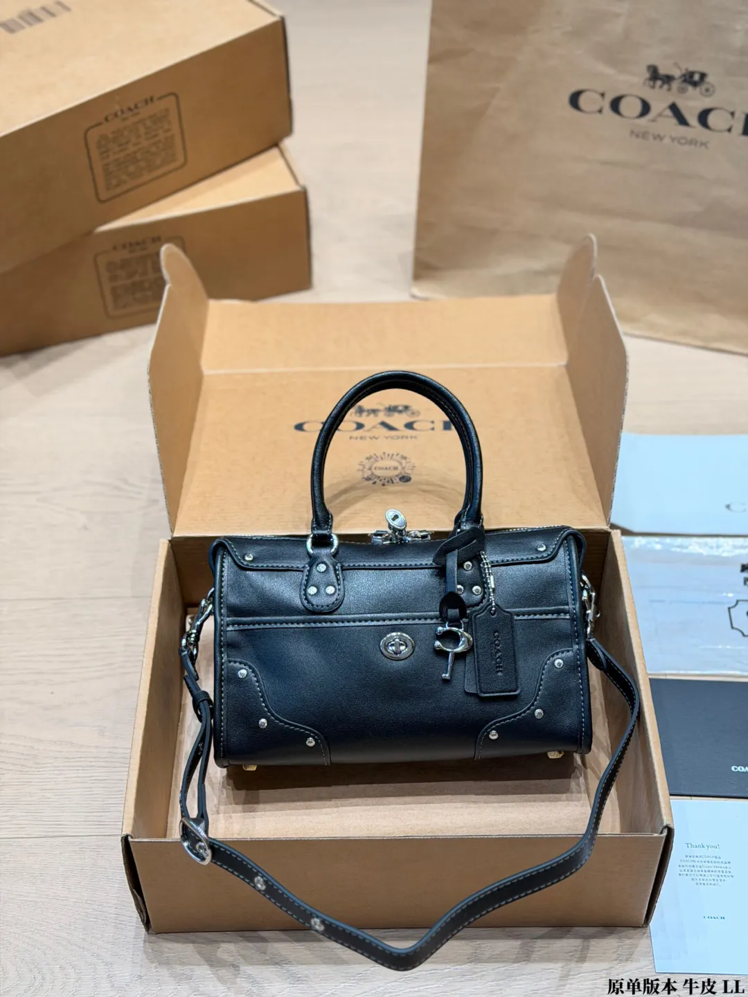 Coach Rhyder 24 Leather Top-Handle Bag D33018038 — view 3