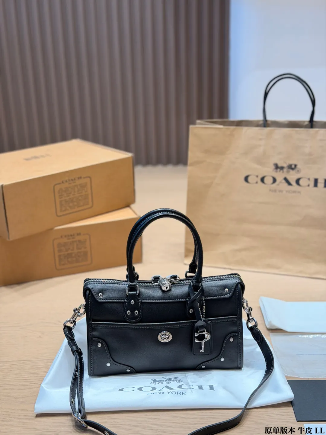 Coach Rhyder 24 Leather Top-Handle Bag D33018038 — view 5