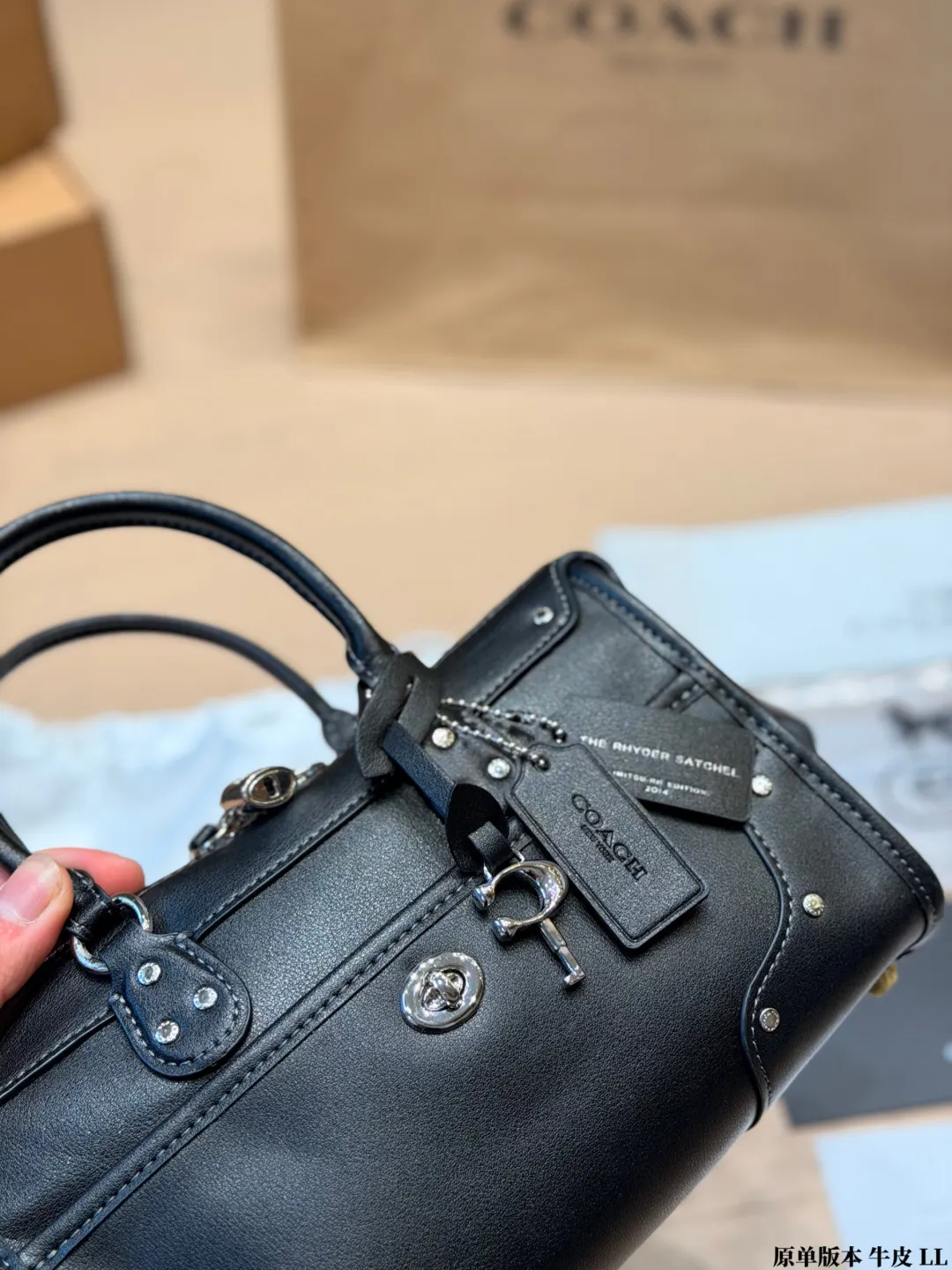 Coach Rhyder 24 Leather Top-Handle Bag D33018038 — view 7