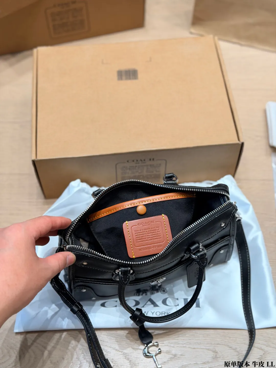 Coach Rhyder 24 Leather Top-Handle Bag D33018038 — view 9