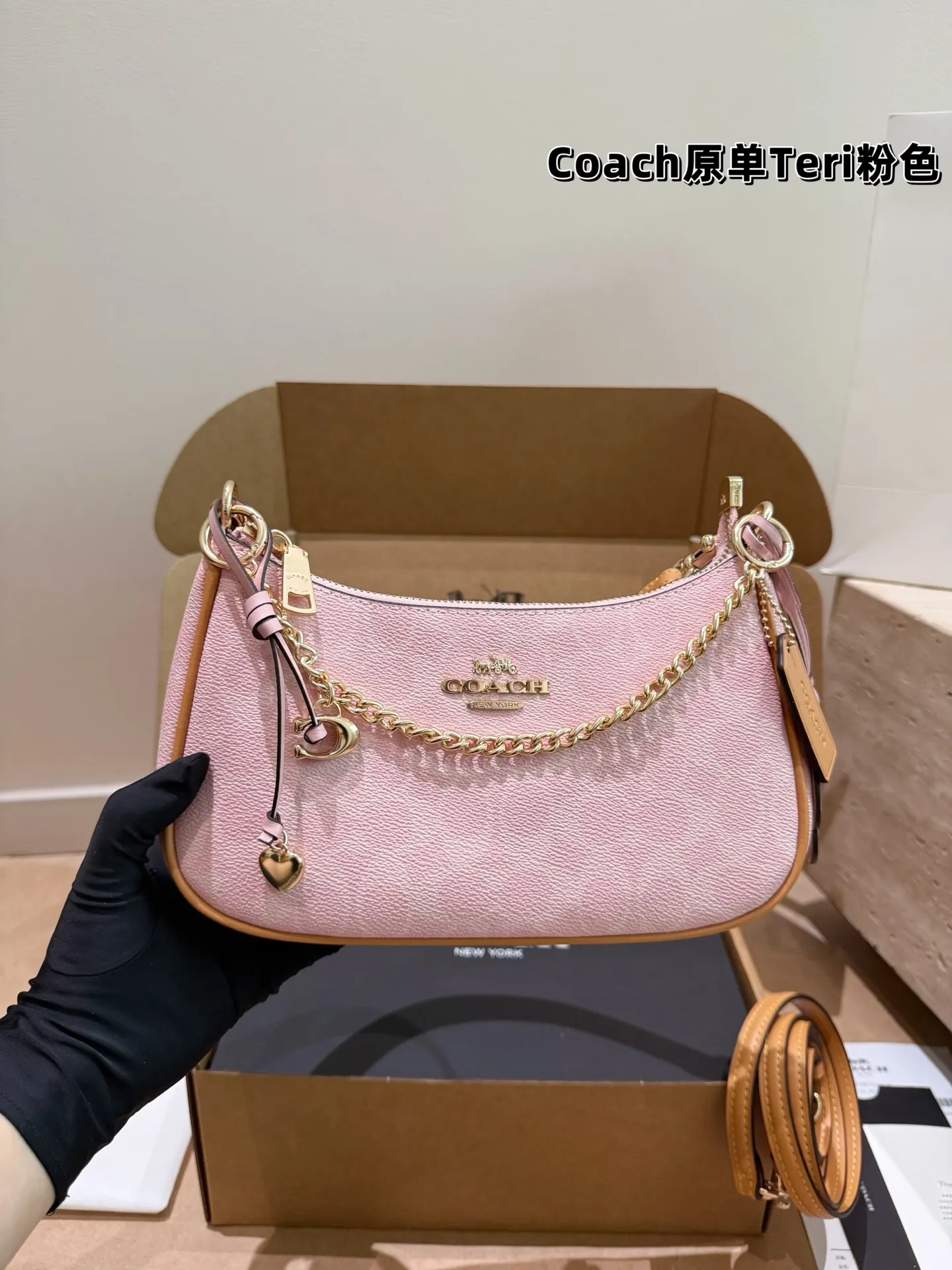 Coach Teri Pink Shoulder Bag D30018178 — view 5