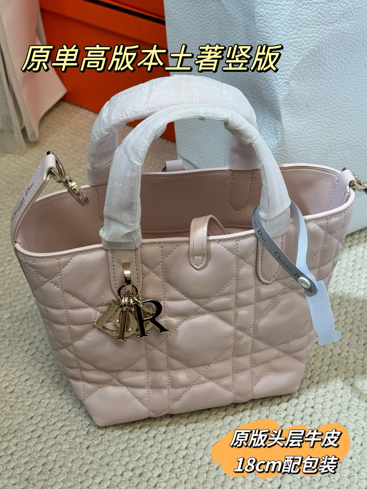 Lady Dior Cannage Quilted Tote Bag D70018559 — view 2