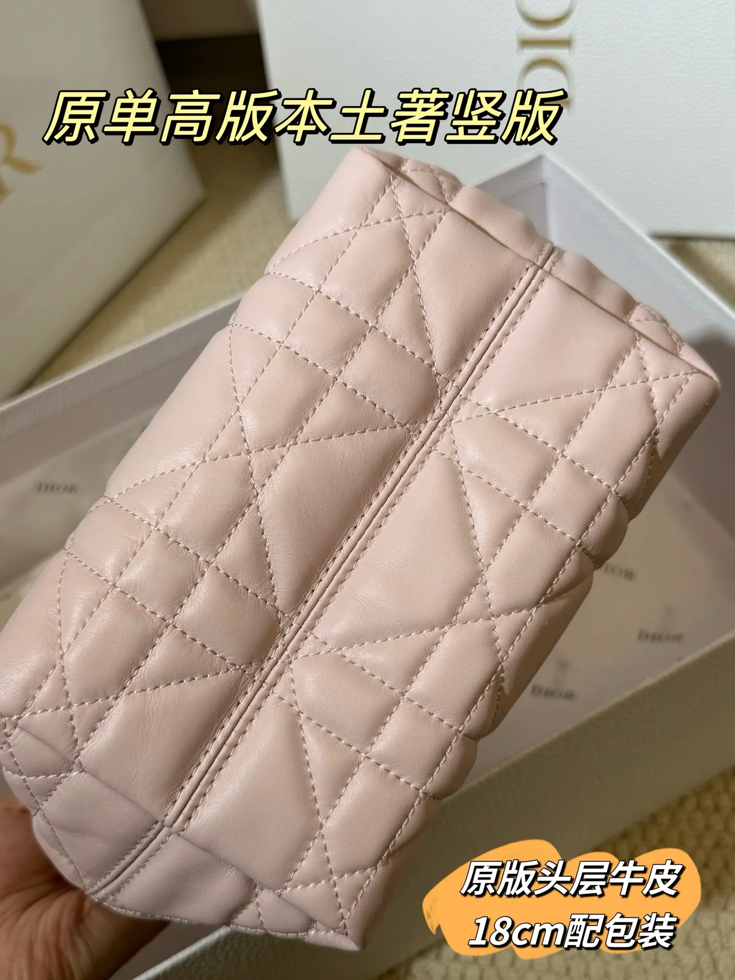 Lady Dior Cannage Quilted Tote Bag D70018559 — view 6