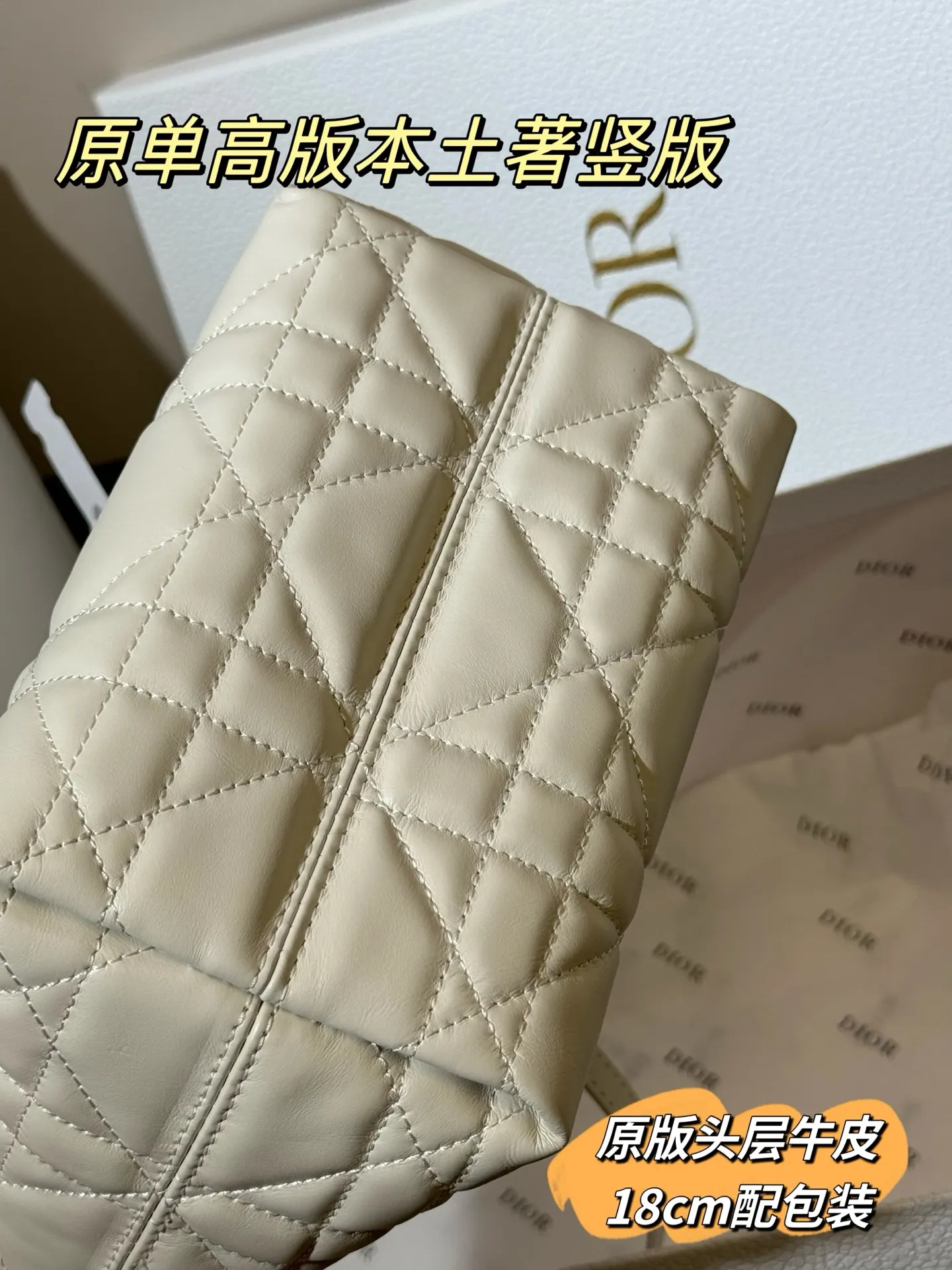 Lady Dior Cannage Quilted Tote Bag D70018559 — view 13