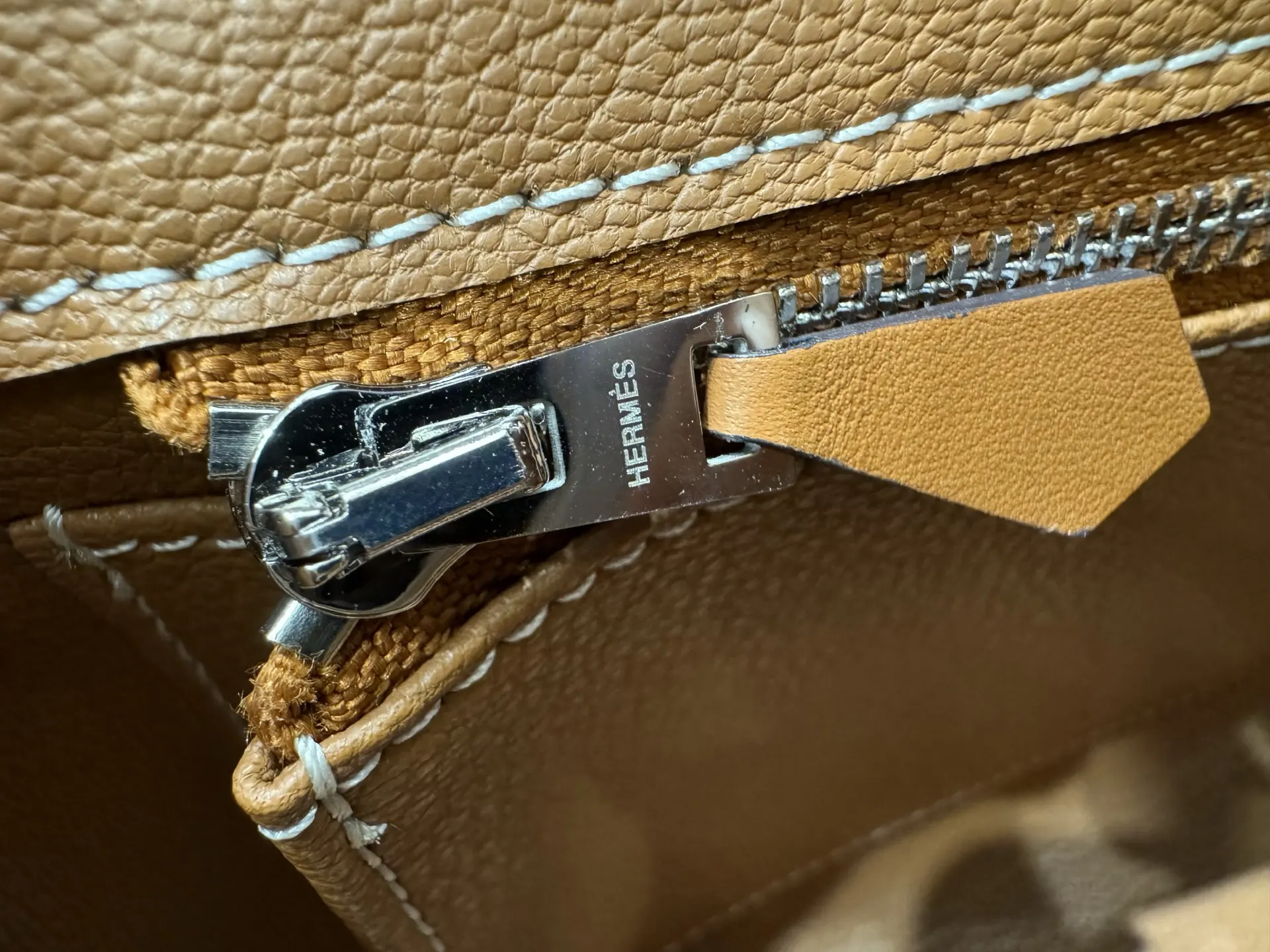 Birkin 25 Canvas & Leather Handbag D59018546 — view 9