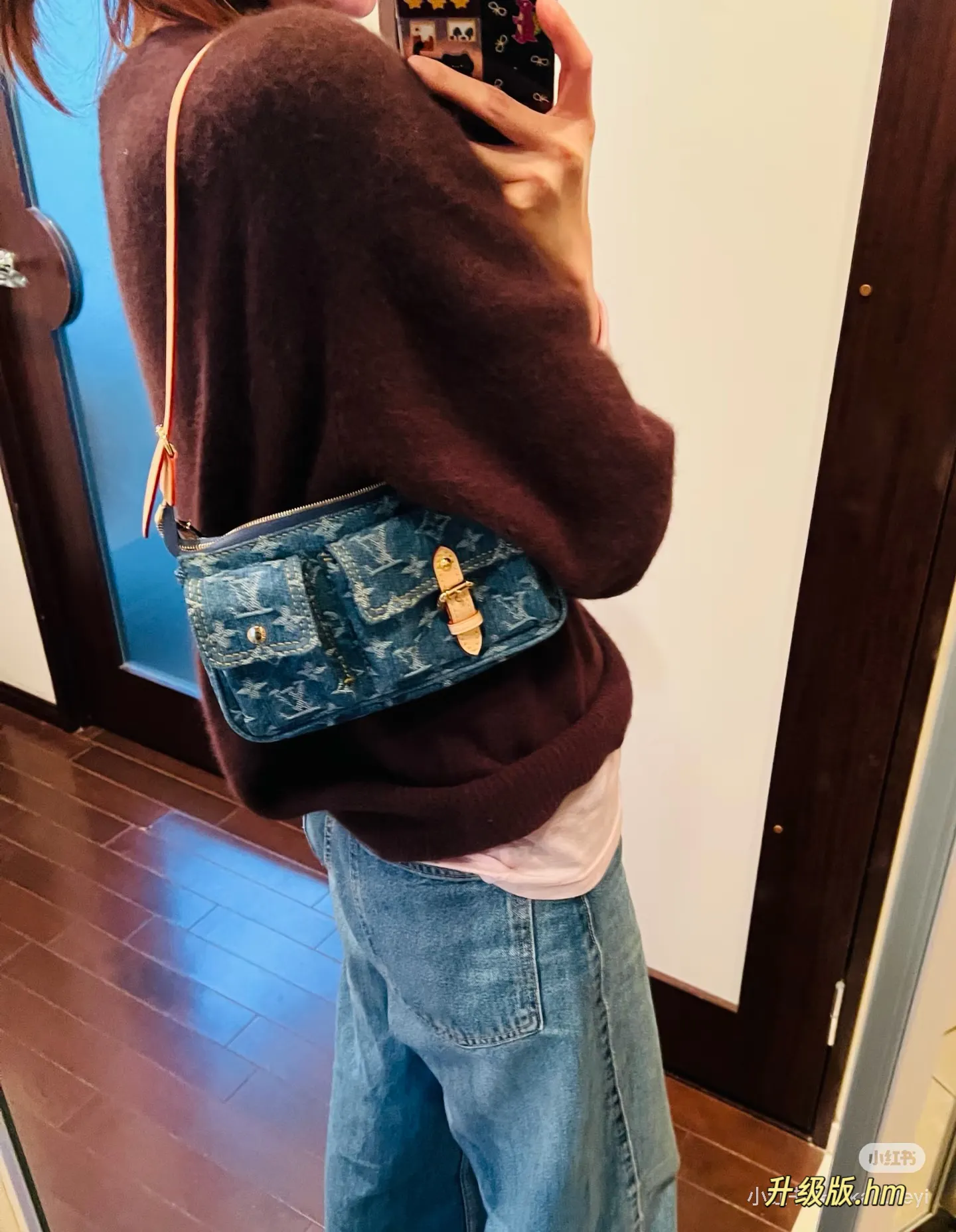 LV Denim Monogram Cargo Shoulder Bag D36518157