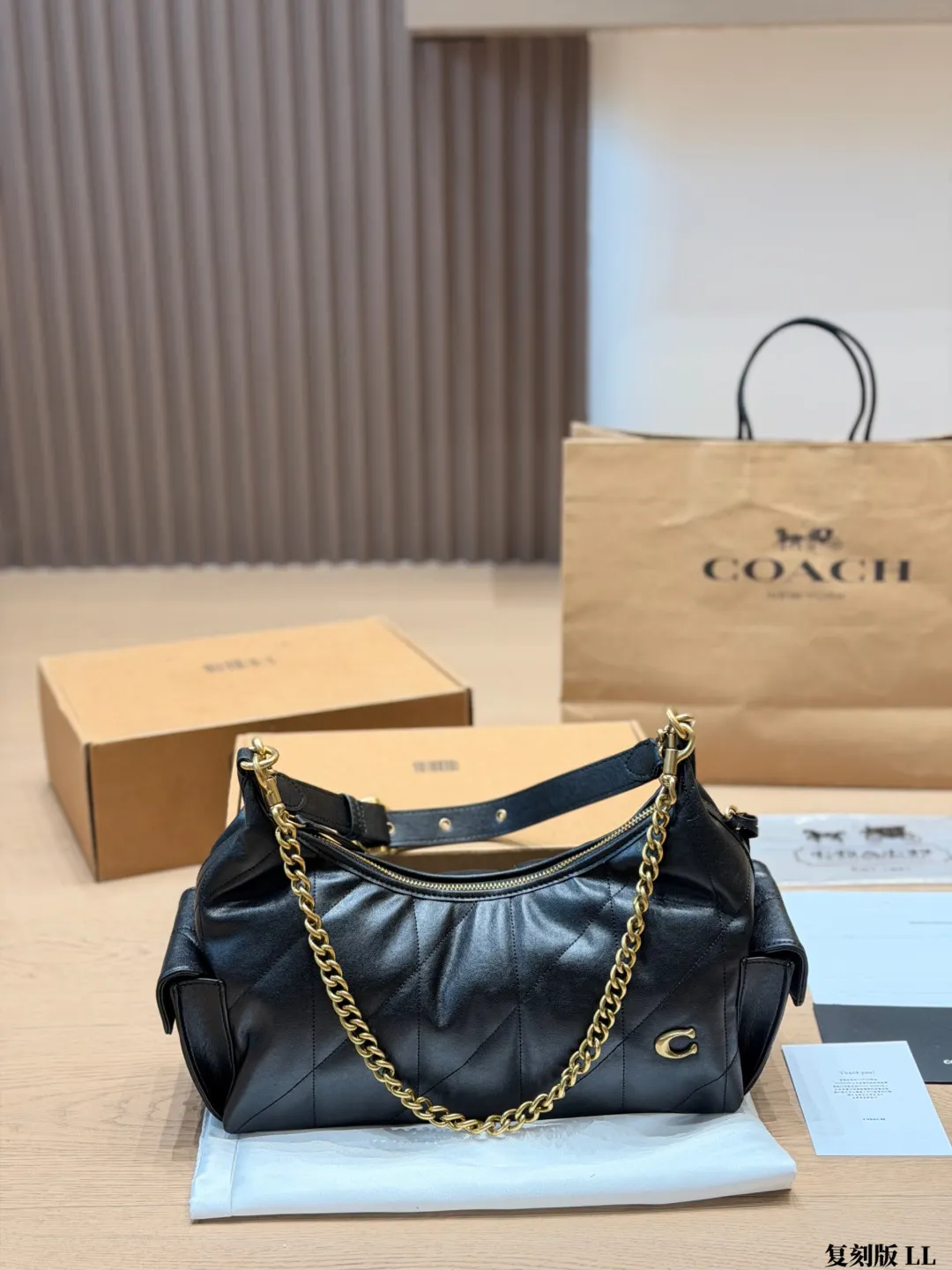 Coach Pocket Juliet 30 Quilted Shoulder Bag D36018123 — view 4