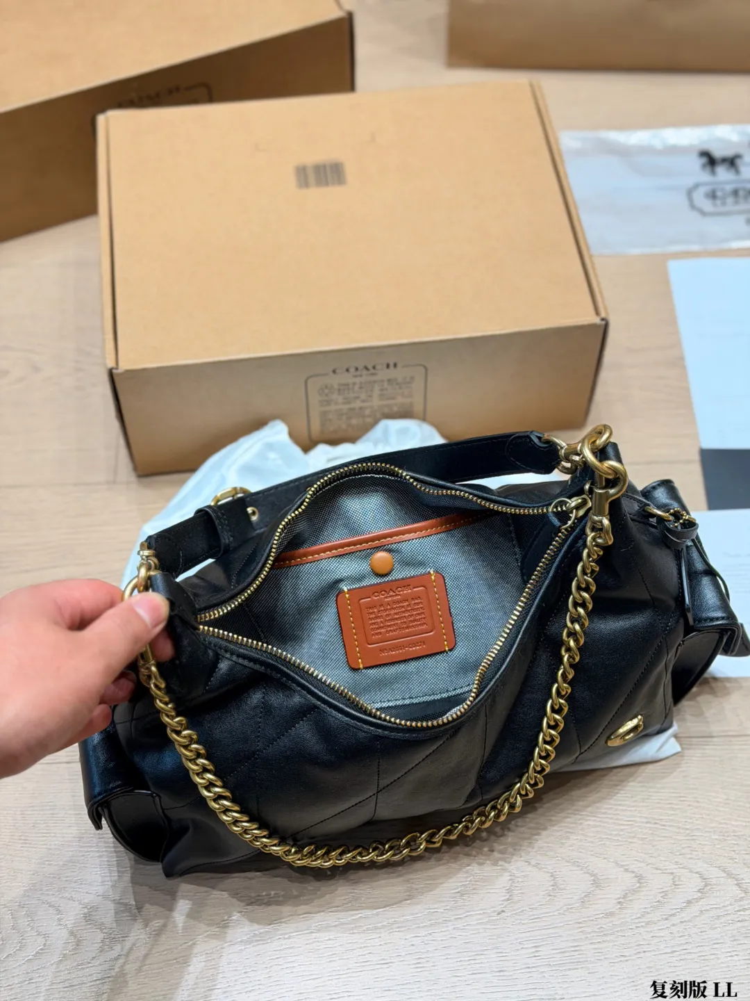 Coach Pocket Juliet 30 Quilted Shoulder Bag D36018123 — view 9