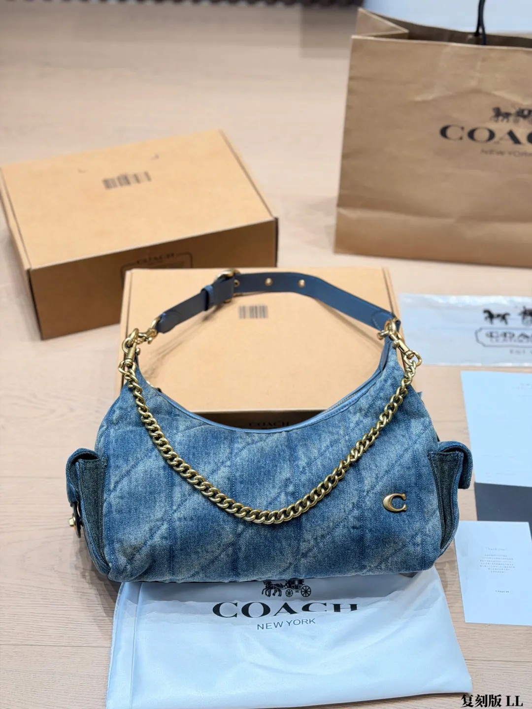 Coach Pocket Juliet 30 Quilted Shoulder Bag D36018123 — view 14