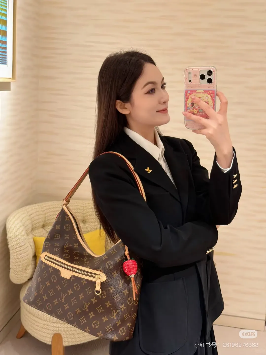 Monogram Hobo Shoulder Bag D36017879 — view 3
