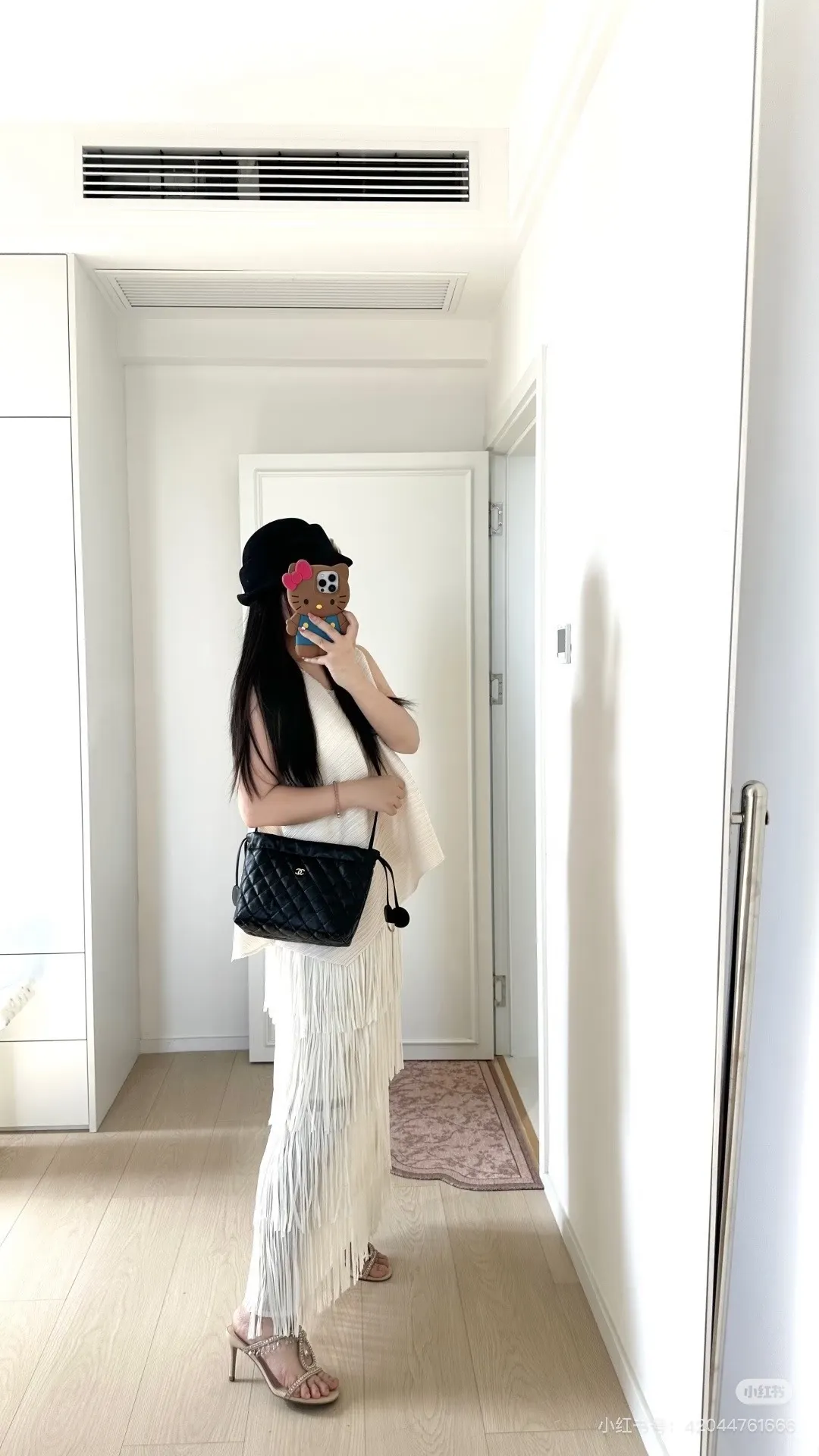 Quilted Leather Drawstring Bucket Bag D38018039 — view 5