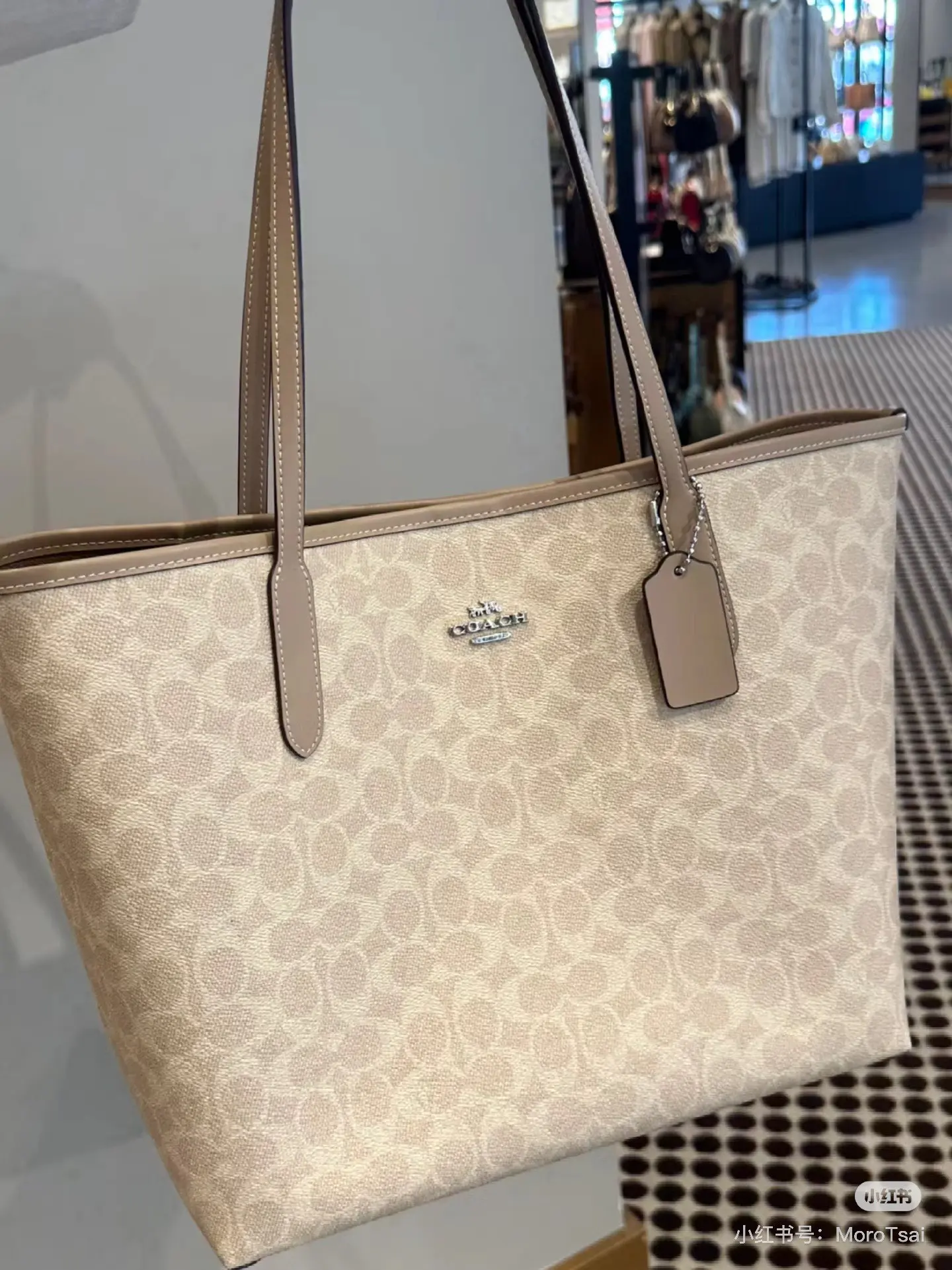 Signature Coated Canvas Tote Bag D25518059 — view 3