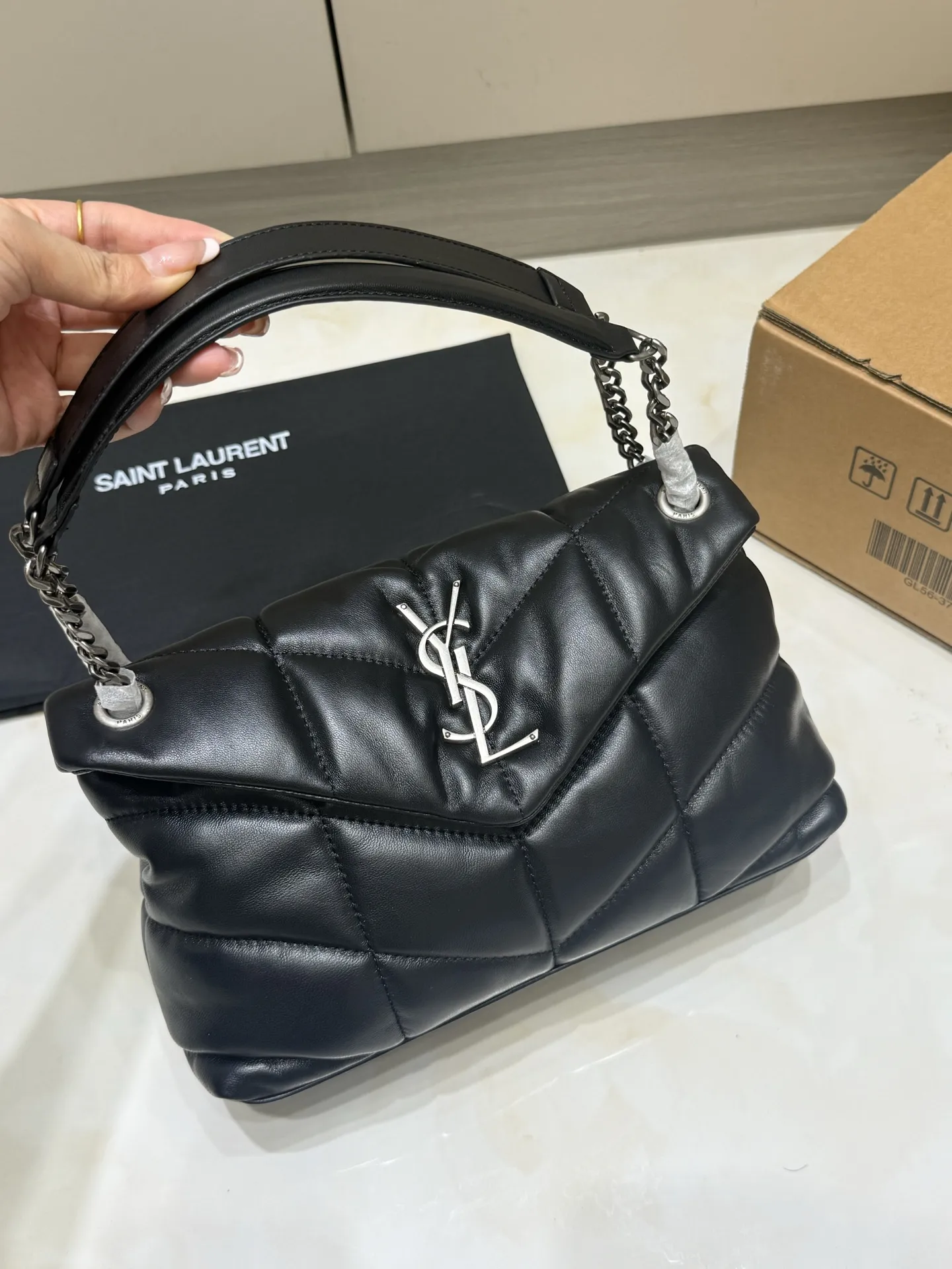Puffer Quilted Lambskin Shoulder Bag D45018562