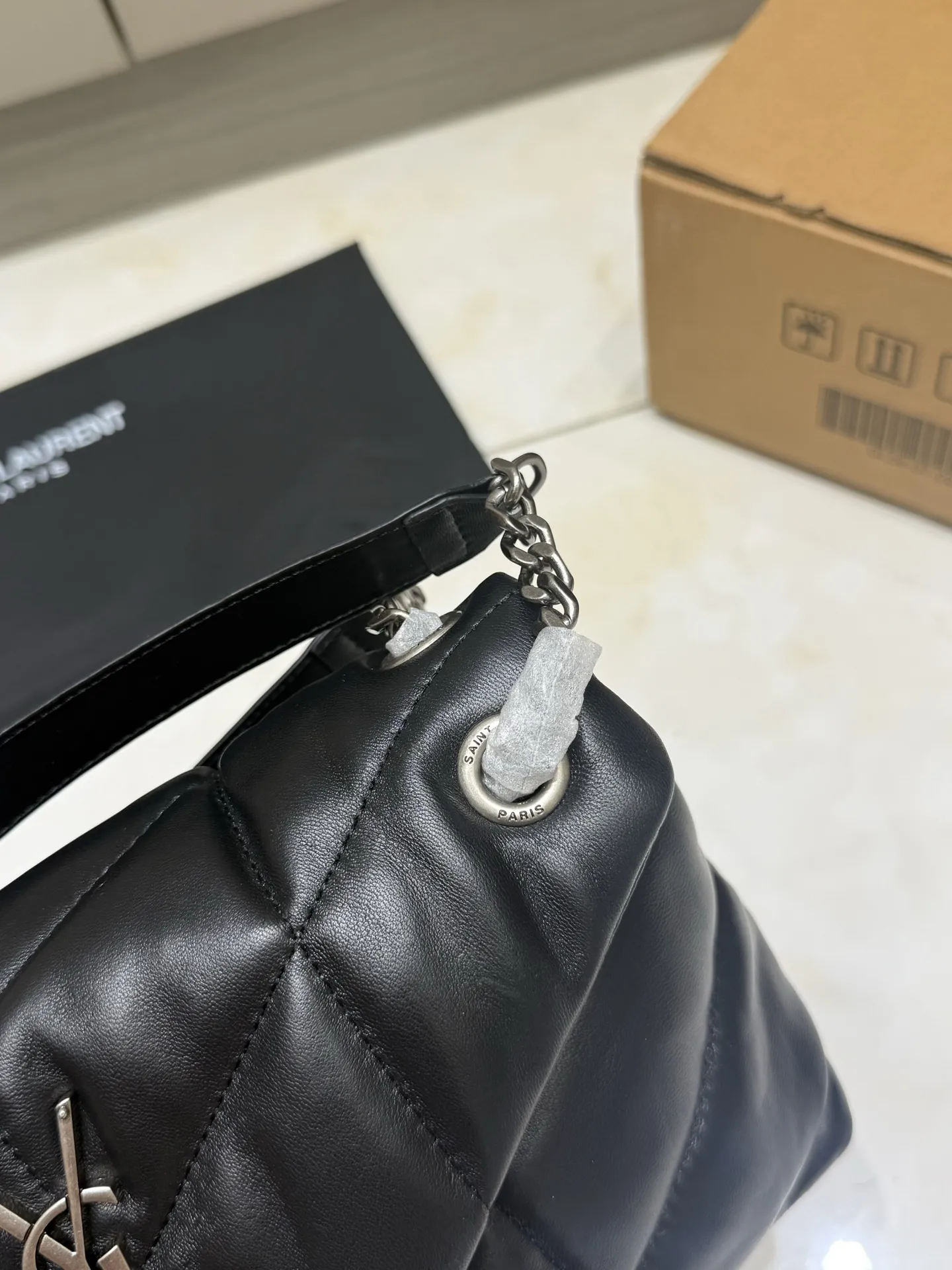 Puffer Quilted Lambskin Shoulder Bag D45018562 — view 3