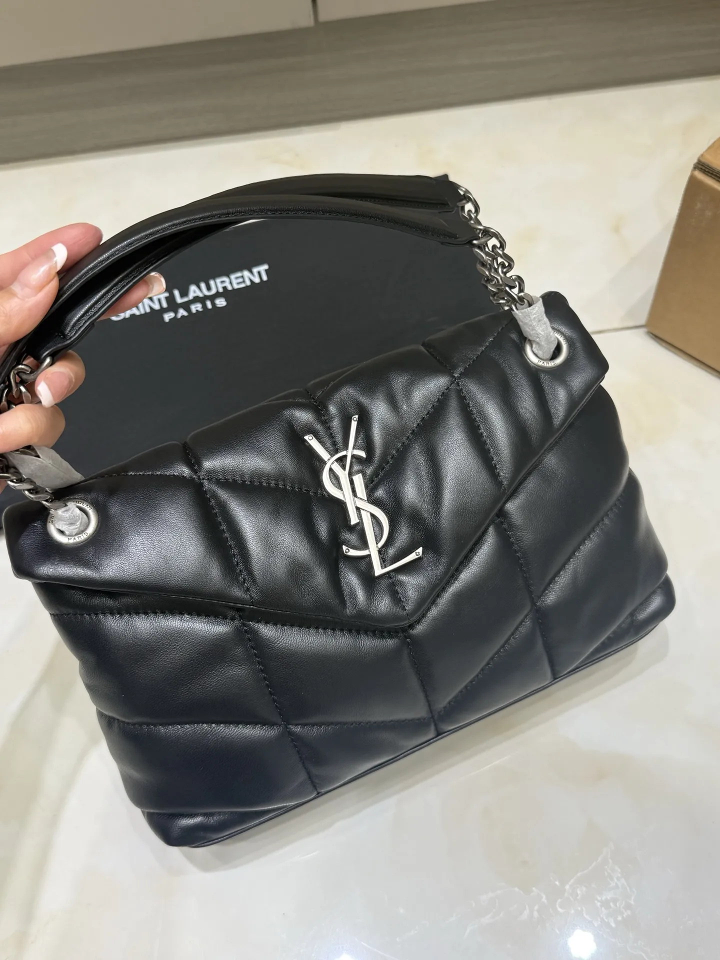 Puffer Quilted Lambskin Shoulder Bag D45018562 — view 9