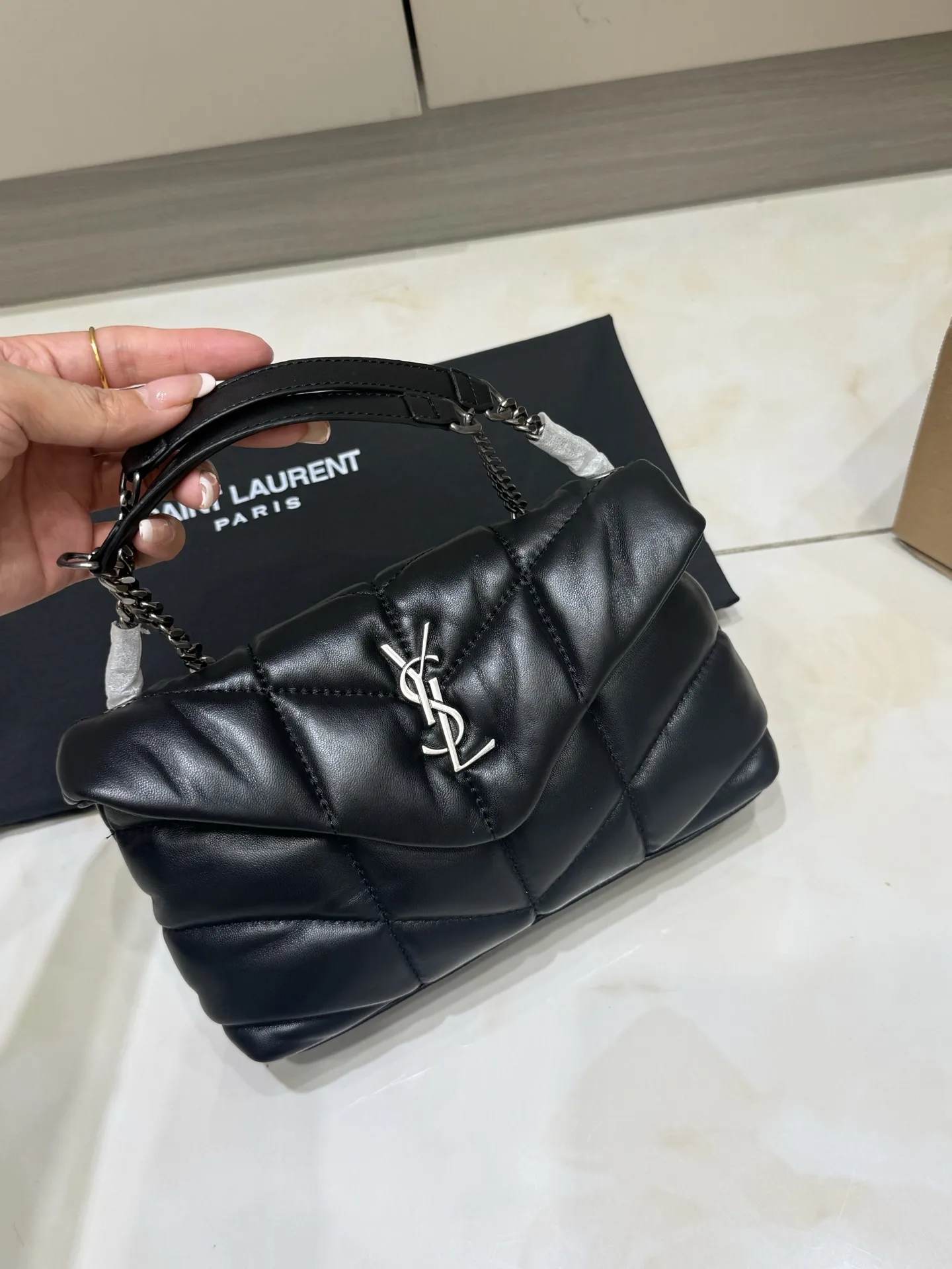 Puffer Small Quilted Lambskin Shoulder Bag D43018563