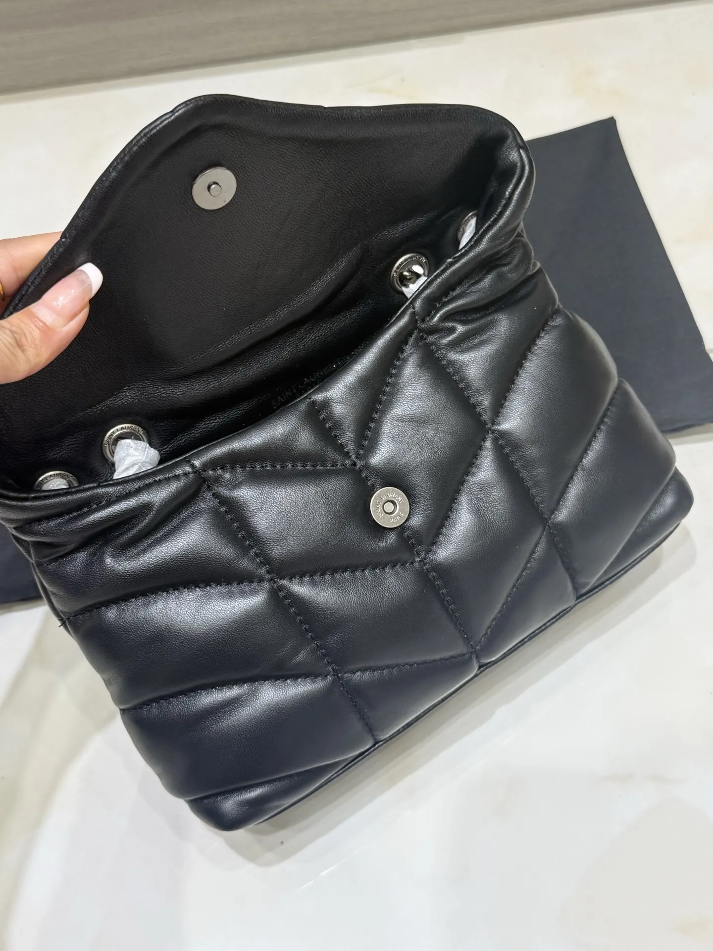 Puffer Small Quilted Lambskin Shoulder Bag D43018563 — view 5
