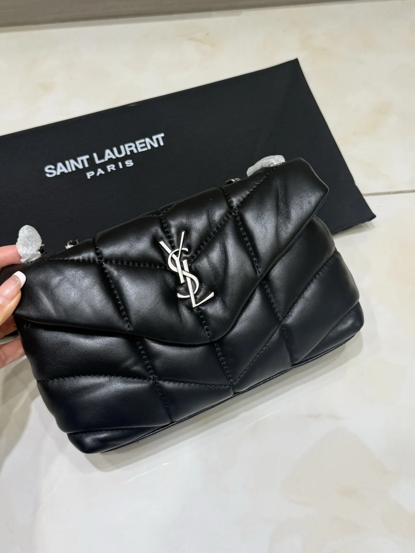 Puffer Small Quilted Lambskin Shoulder Bag D43018563 — view 7