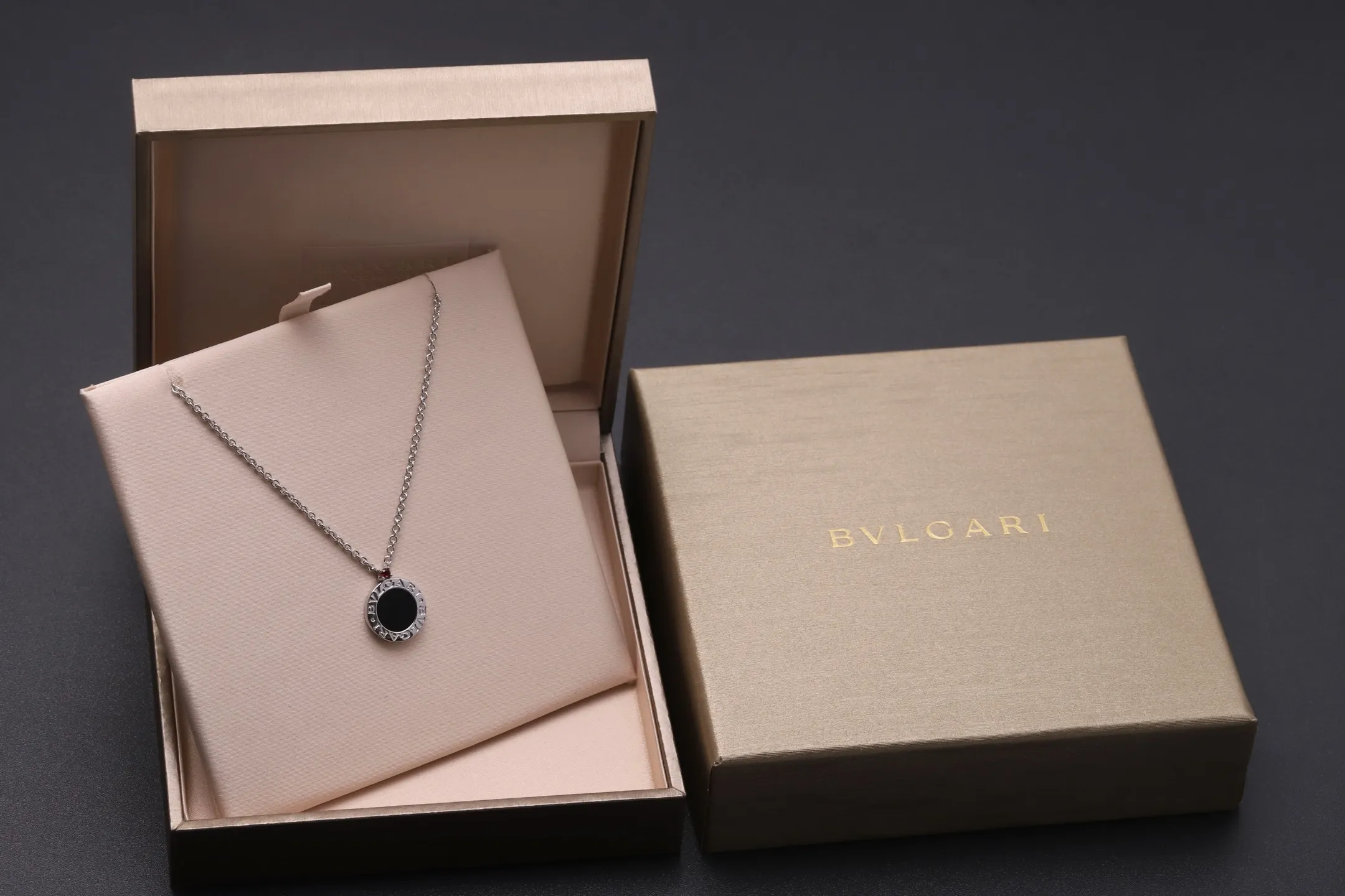 Save the Children Onyx and Ruby Pendant Necklace D35016964 — view 2